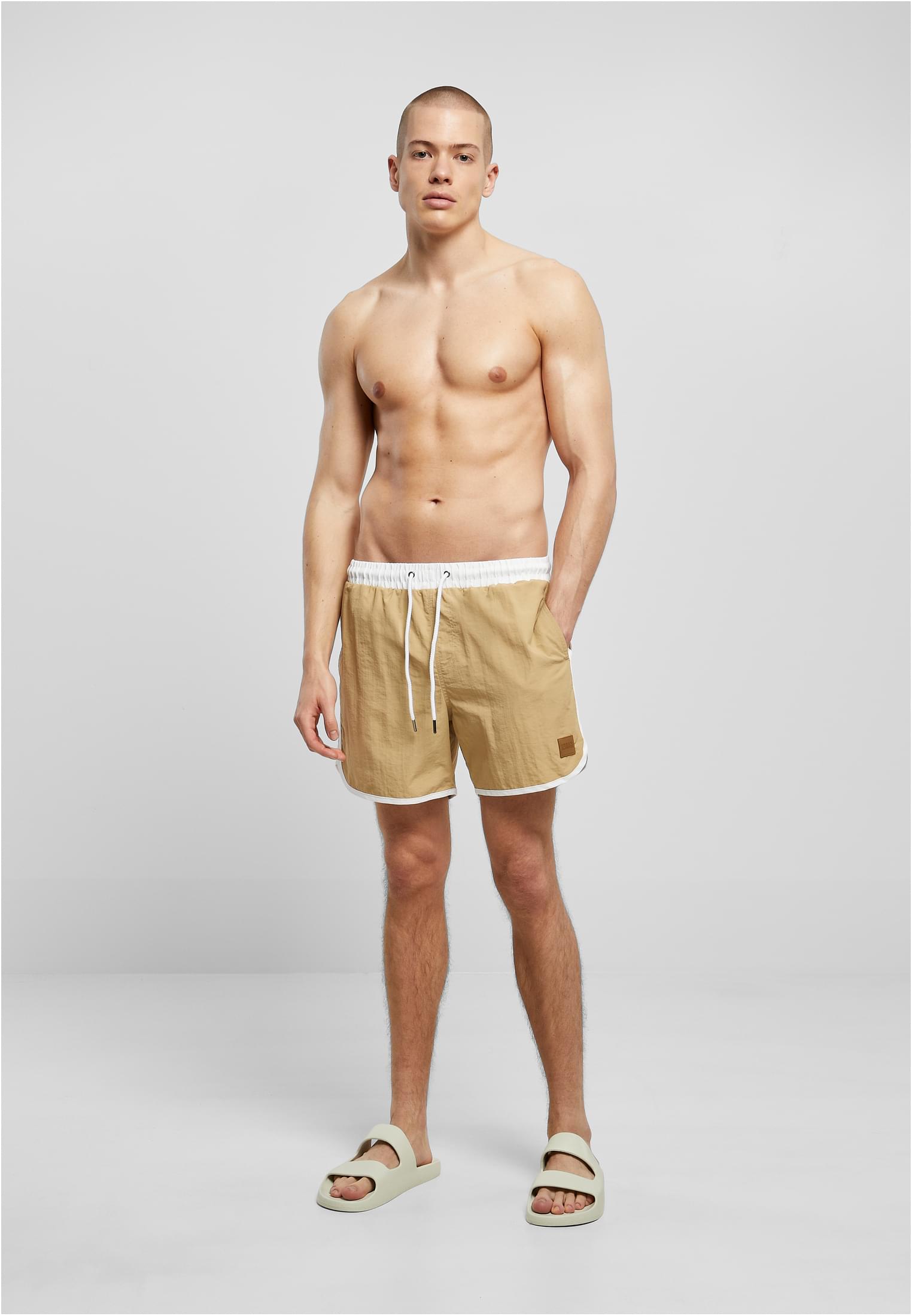 Retro Swimshorts | white/unionbeige