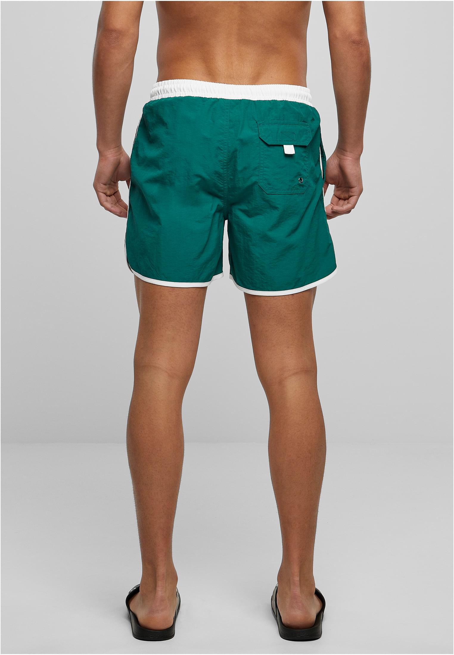 Retro Swimshorts | white/green