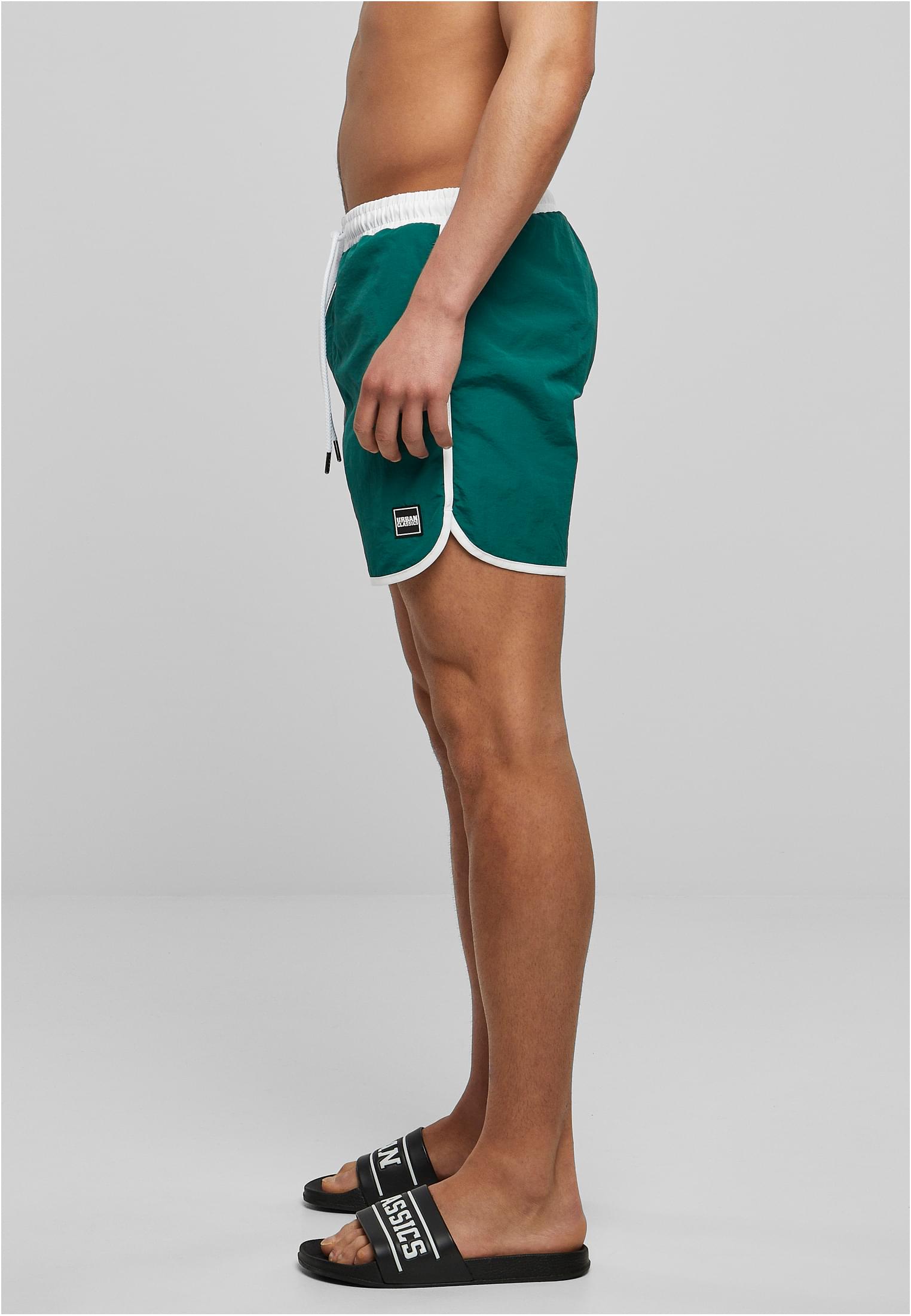 Retro Swimshorts | white/green