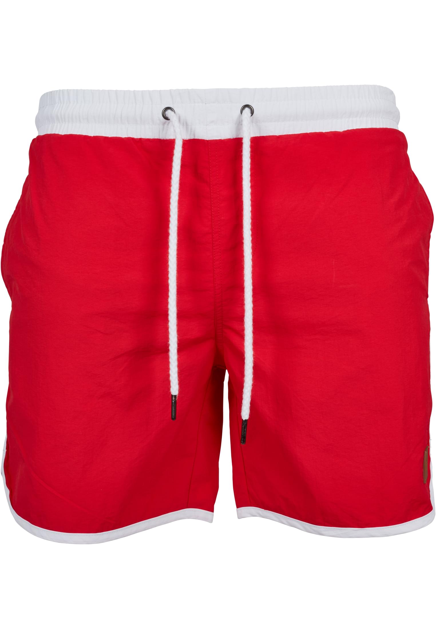 Retro Swimshorts | firered/white