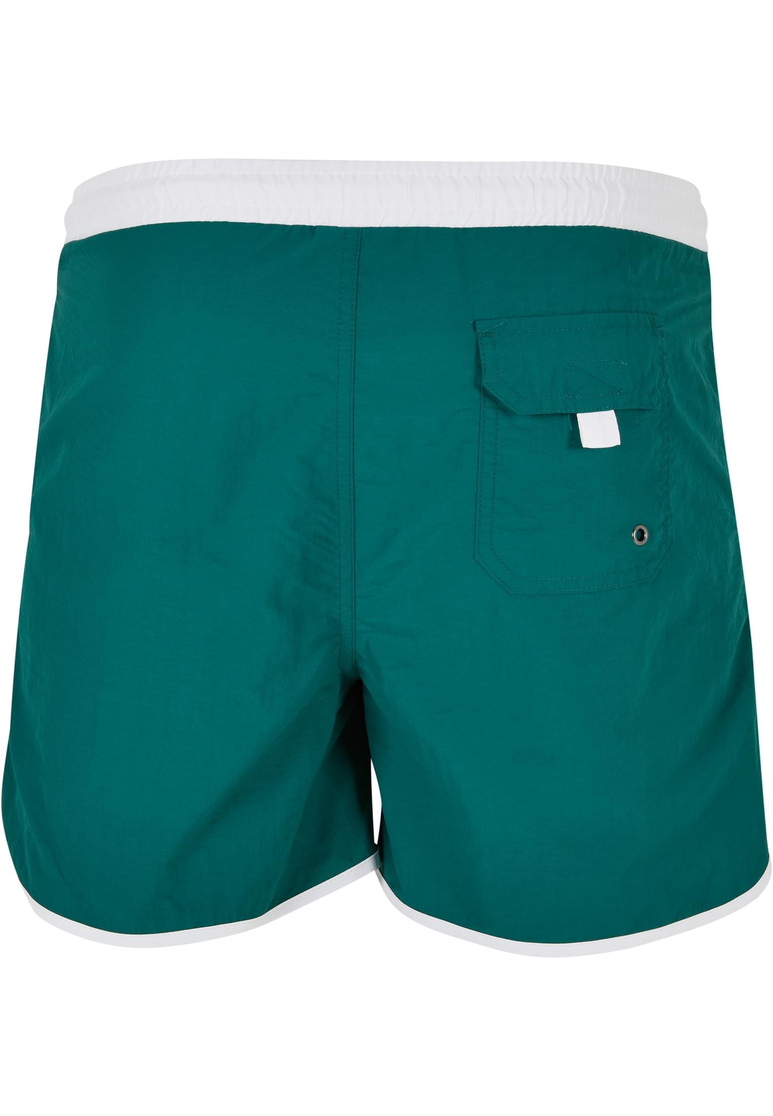 Retro Swimshorts | white/green