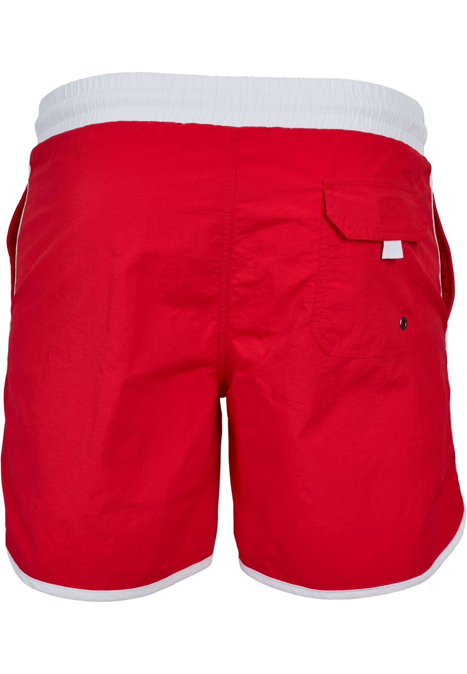 Retro Swimshorts | firered/white