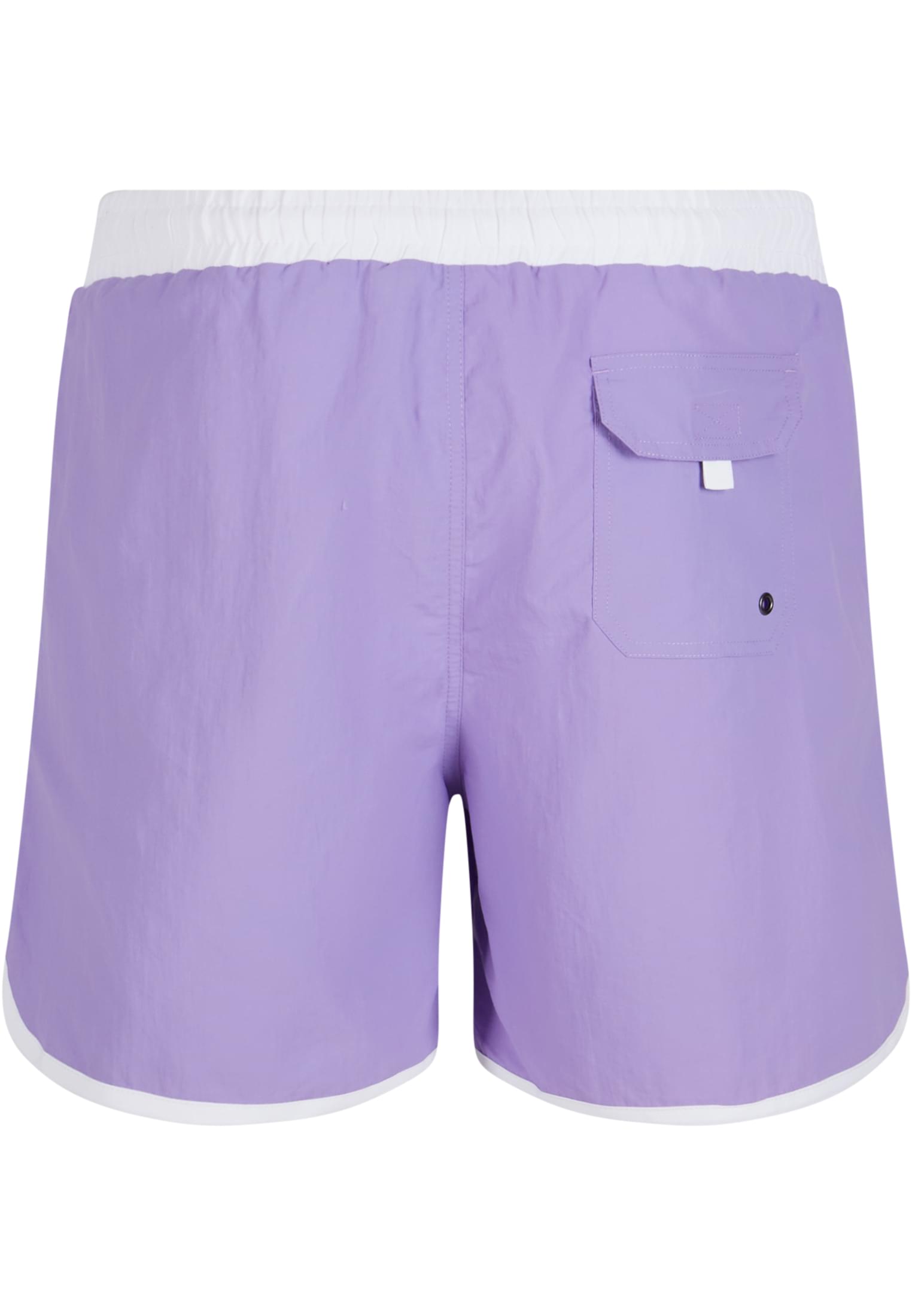 Retro Swimshorts | lavender/white