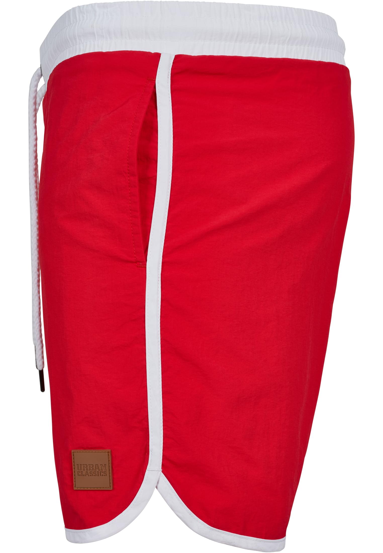 Retro Swimshorts | firered/white