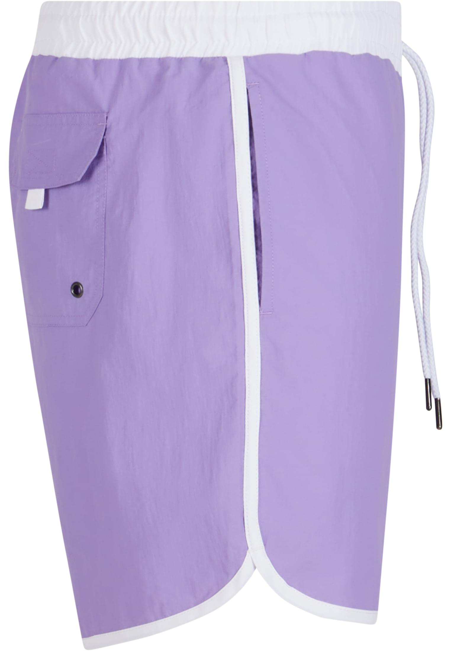 Retro Swimshorts | lavender/white