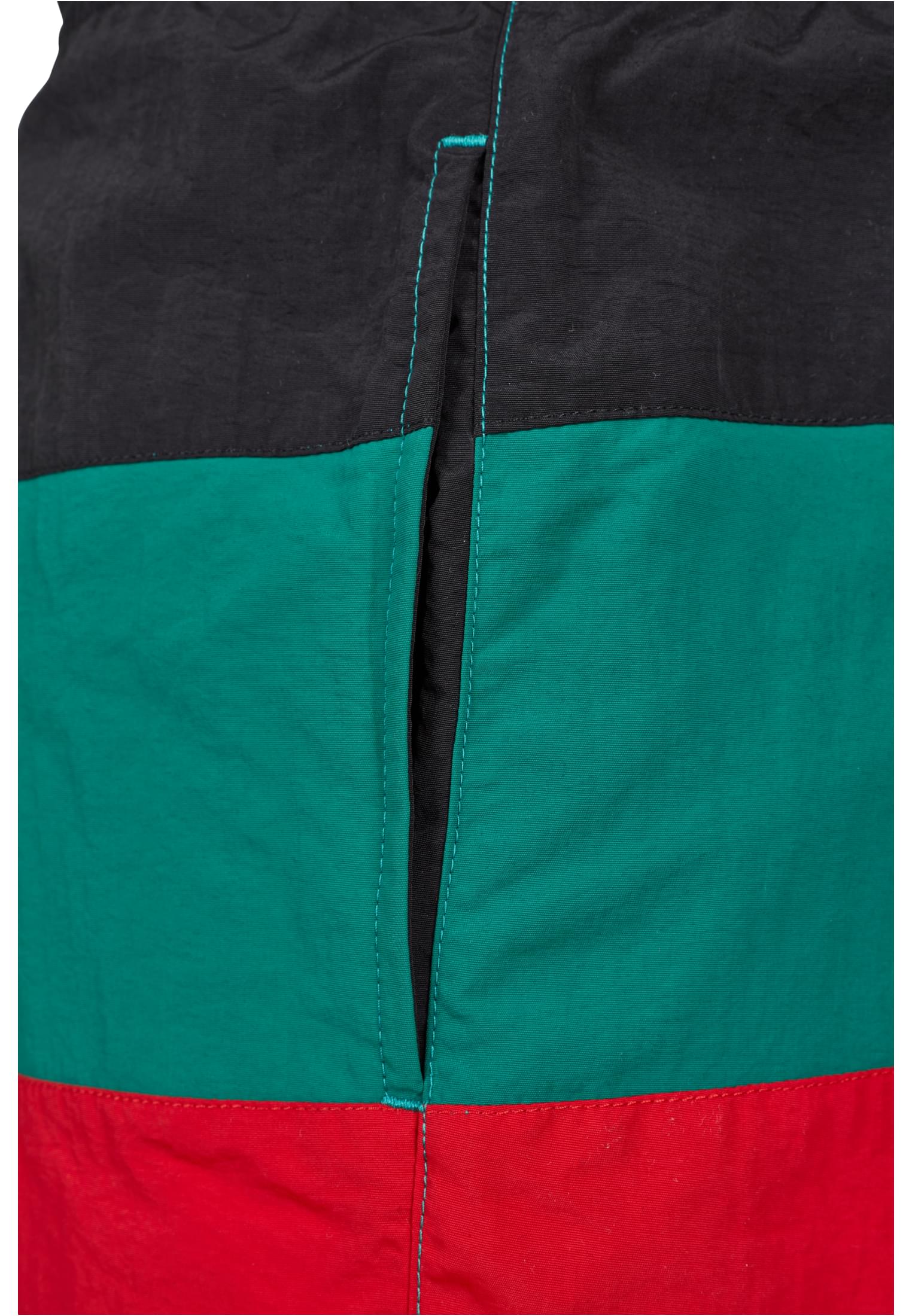 Color Block Swimshorts | firered/black/green