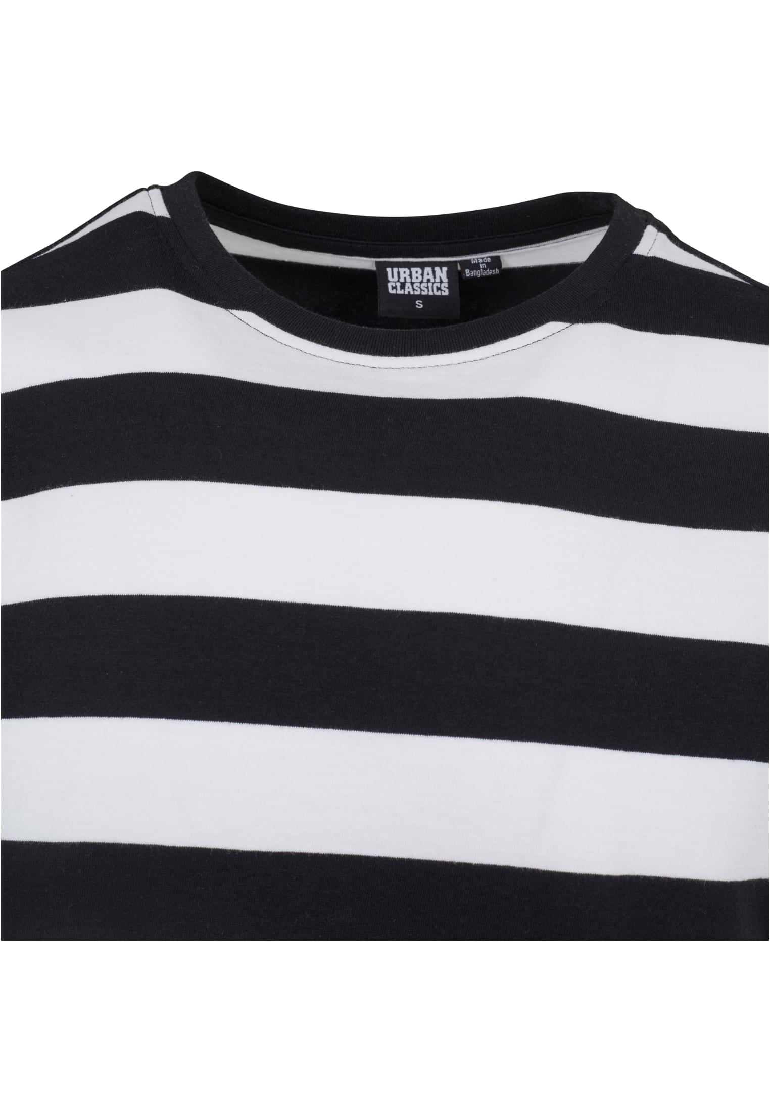 Block Stripe Tee | blk/wht