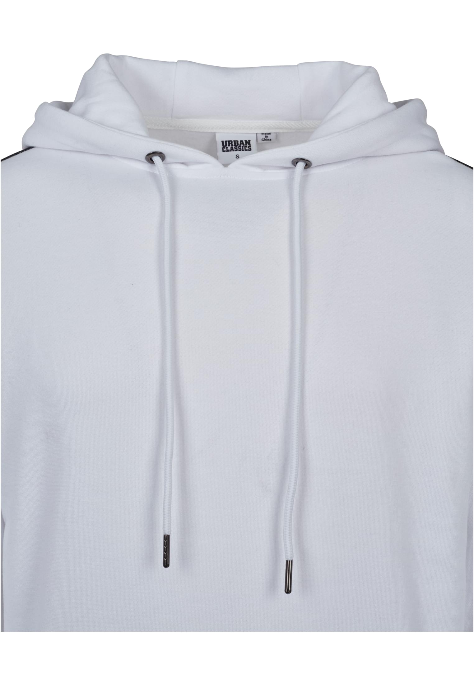 Stripe Shoulder Hoody | wht/blk/firered