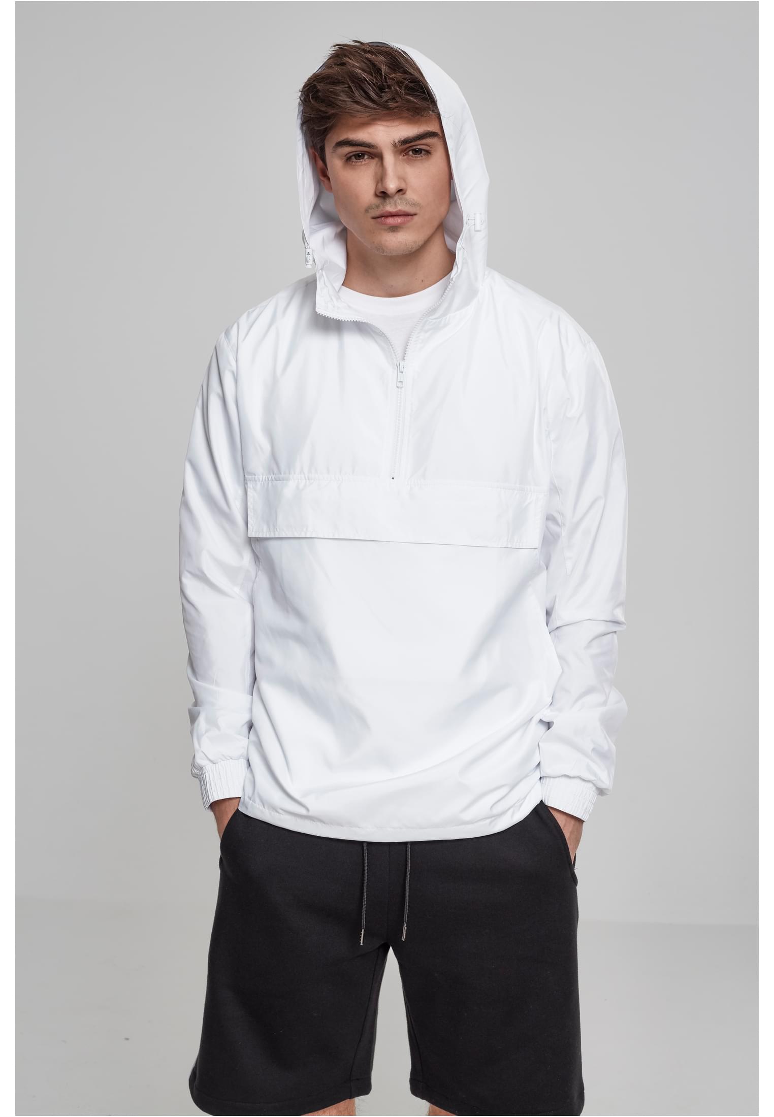 Basic Pull Over Jacket | white