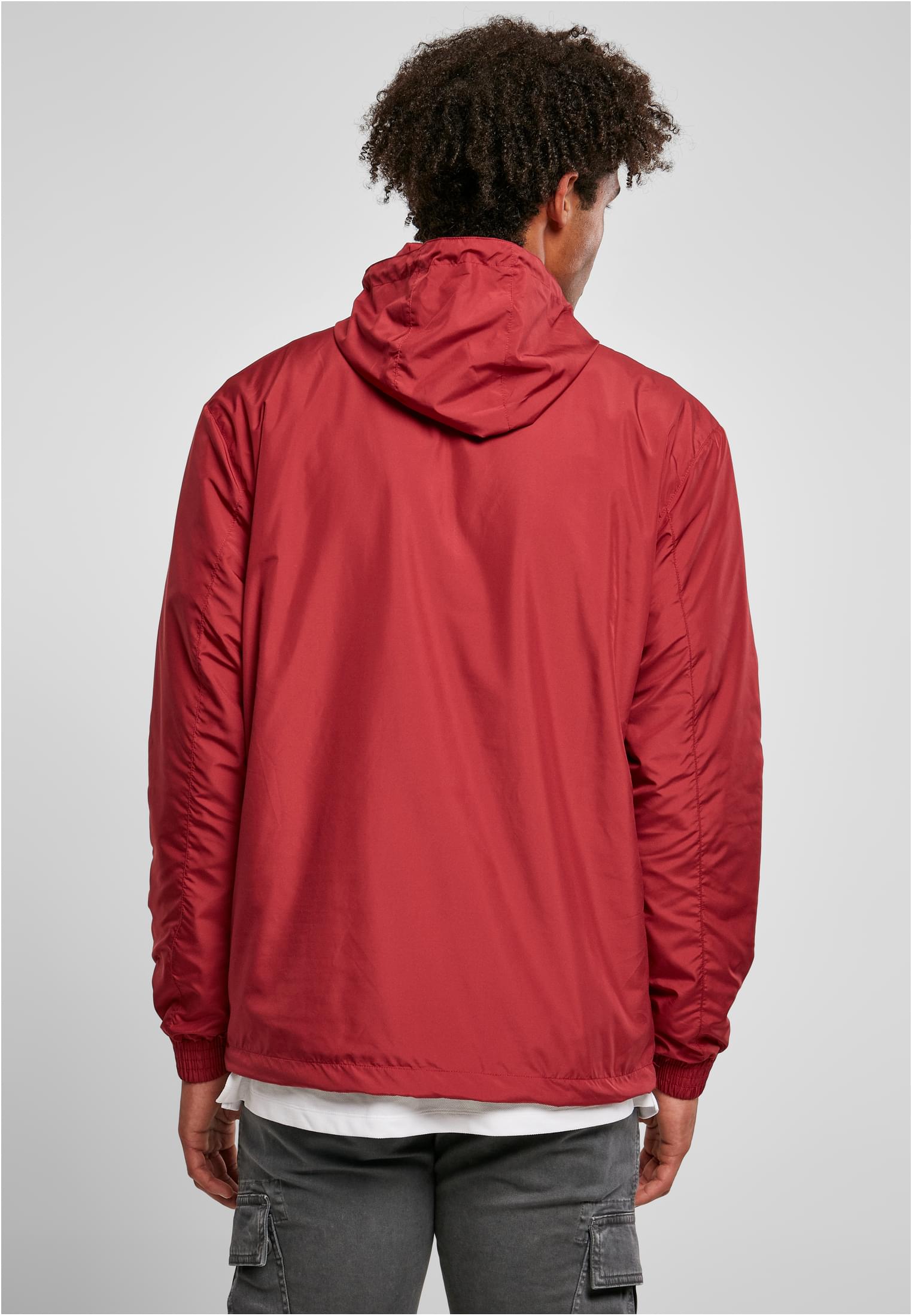 Basic Pull Over Jacket | brickred