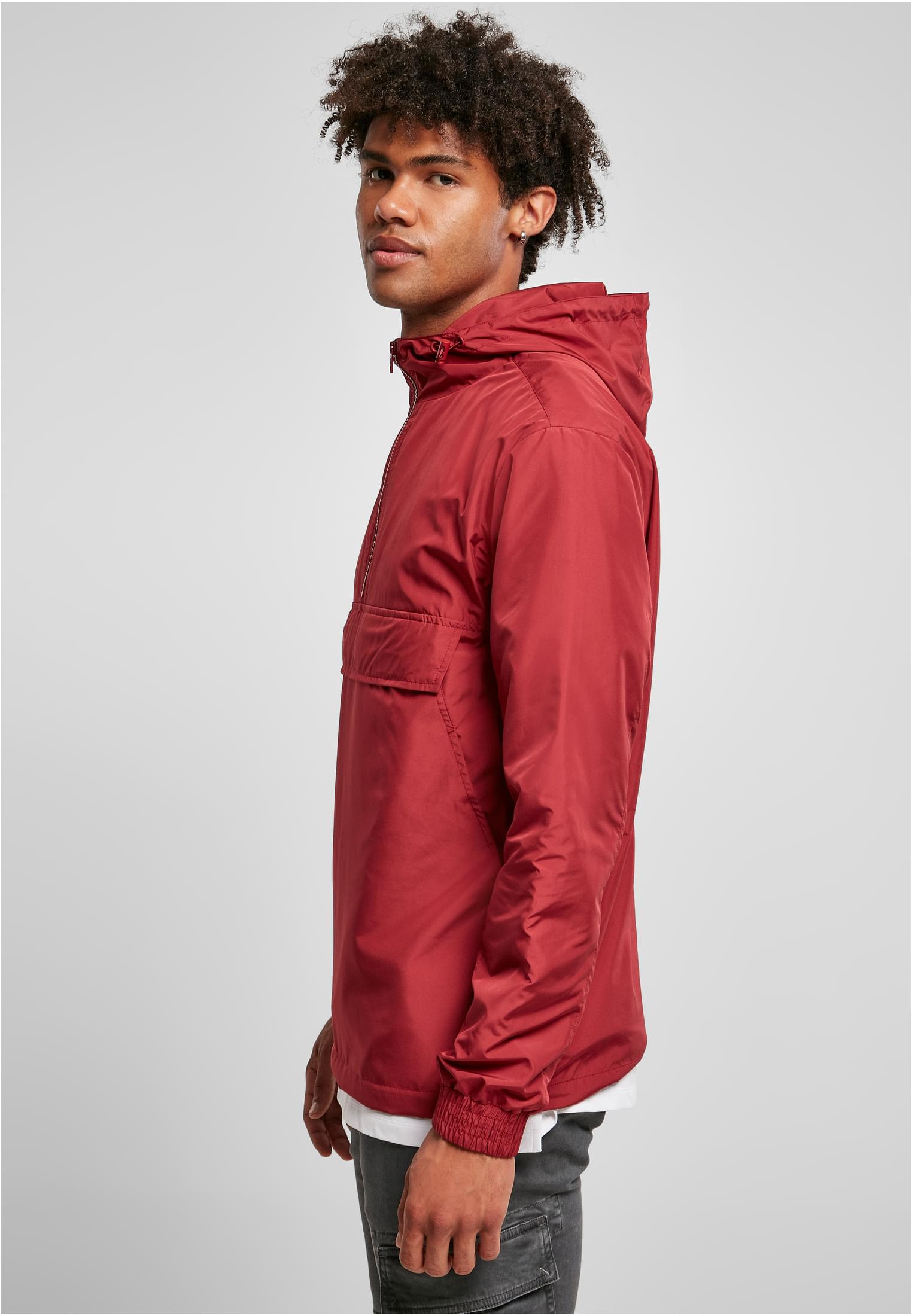 Basic Pull Over Jacket | brickred