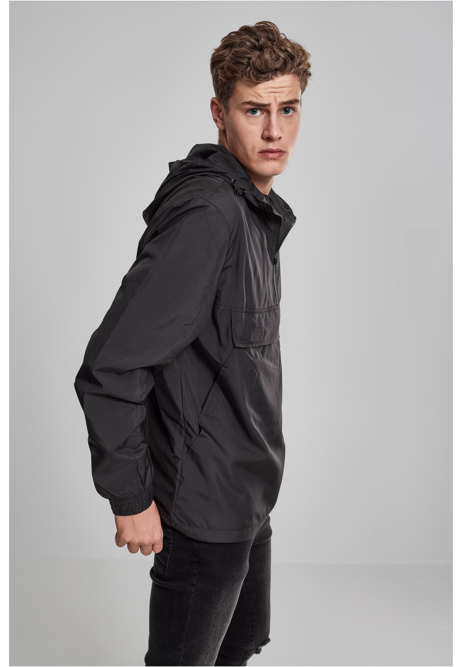 Basic Pull Over Jacket | black