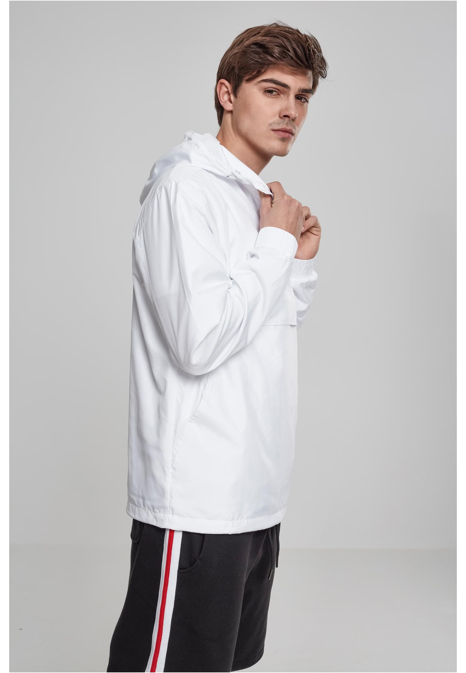 Basic Pull Over Jacket | white