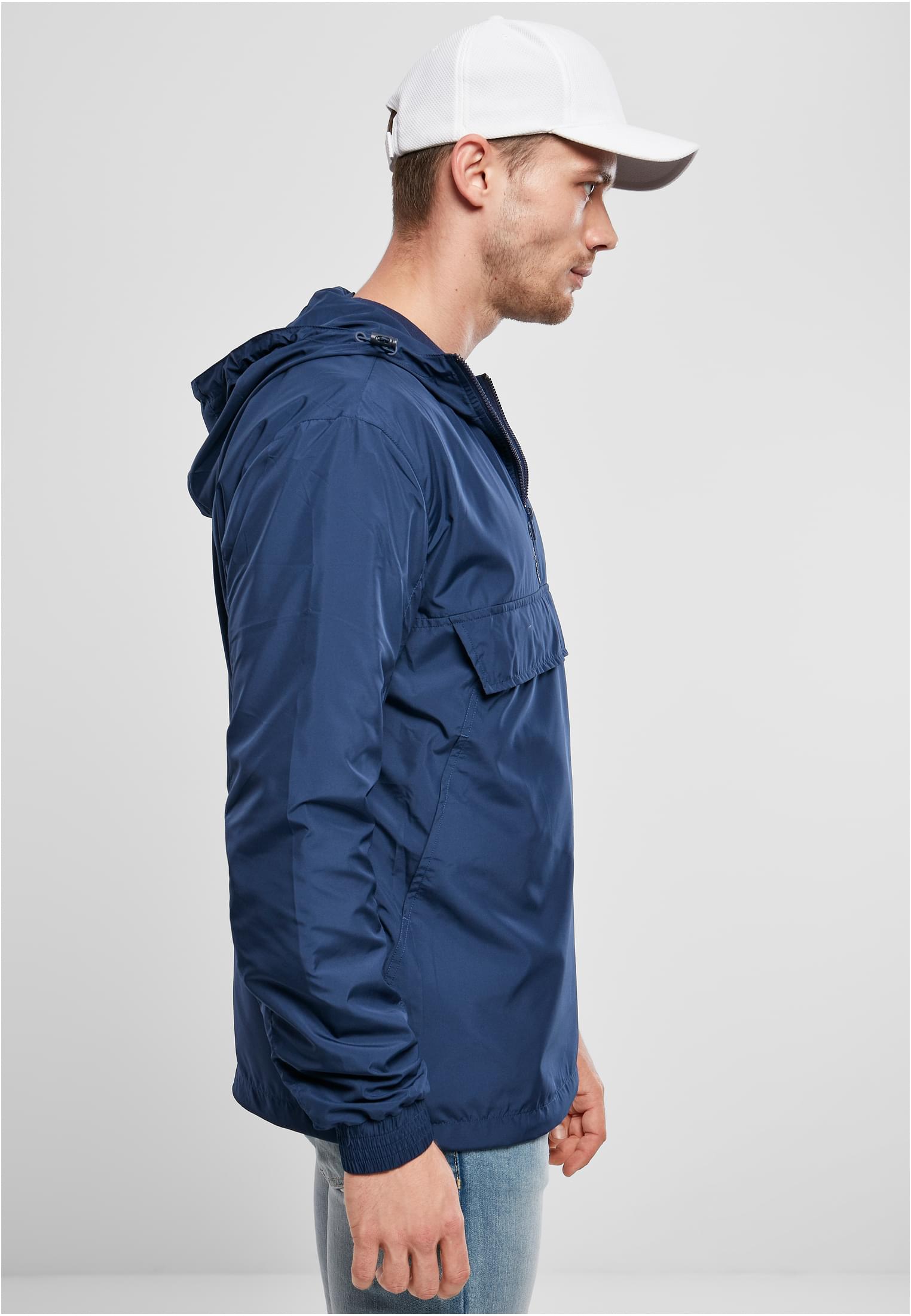 Basic Pull Over Jacket | darkblue