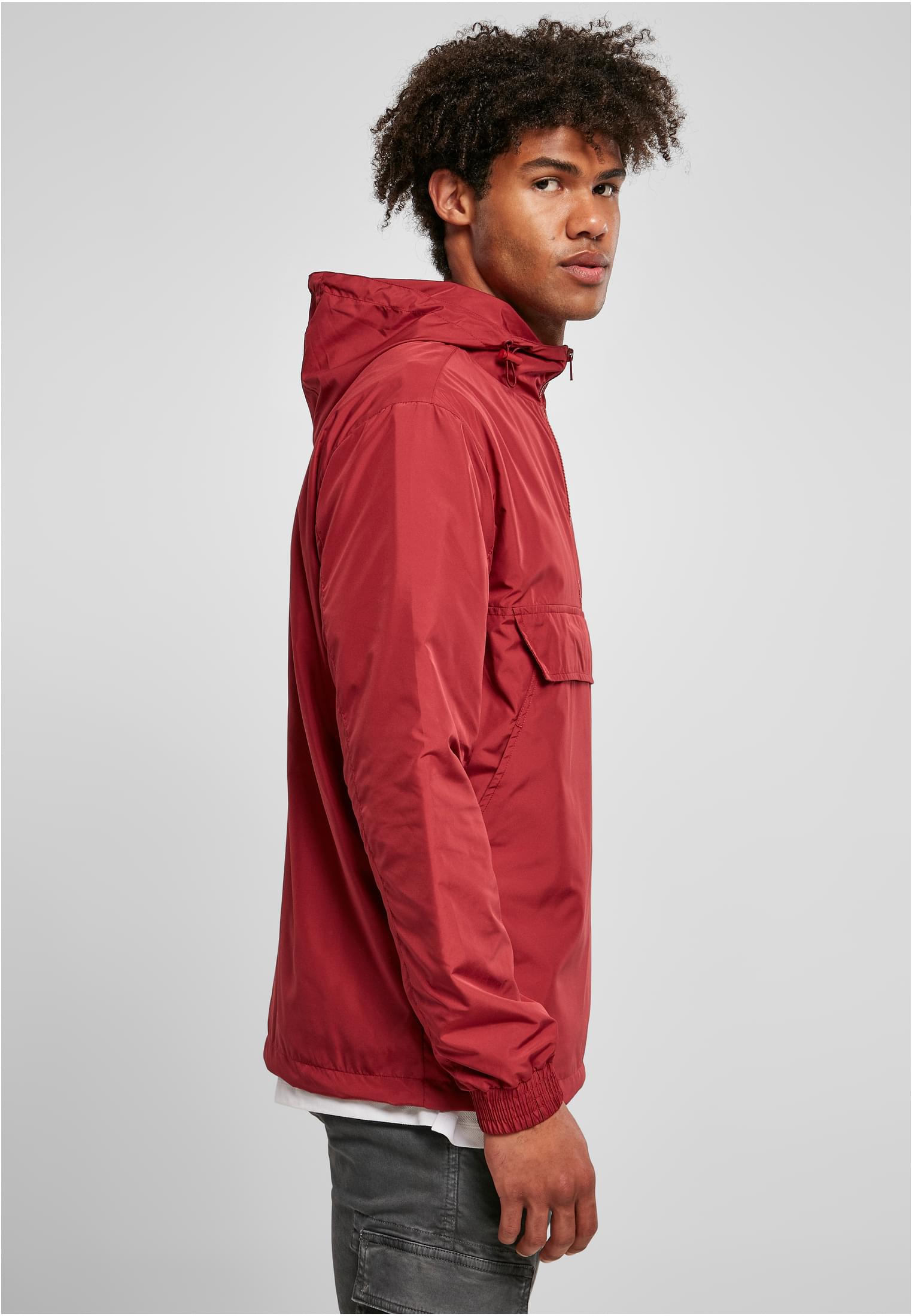 Basic Pull Over Jacket | brickred