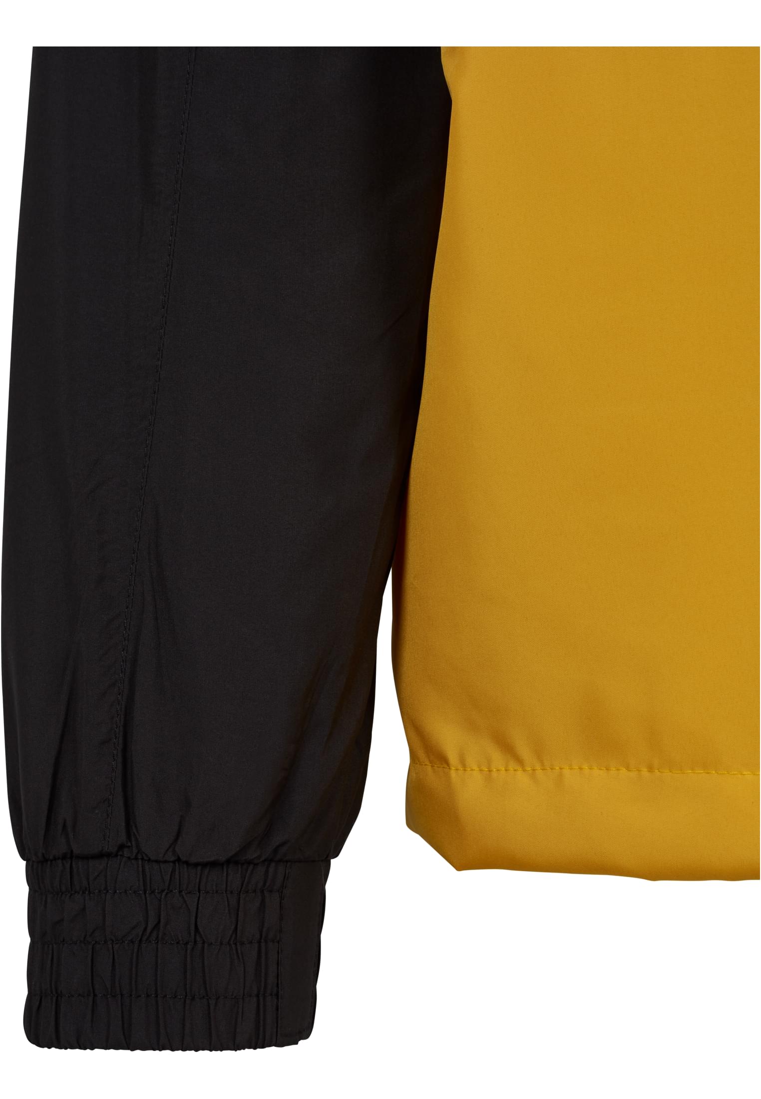 Color Block Pull Over Jacket | blk/chromeyellow/wht