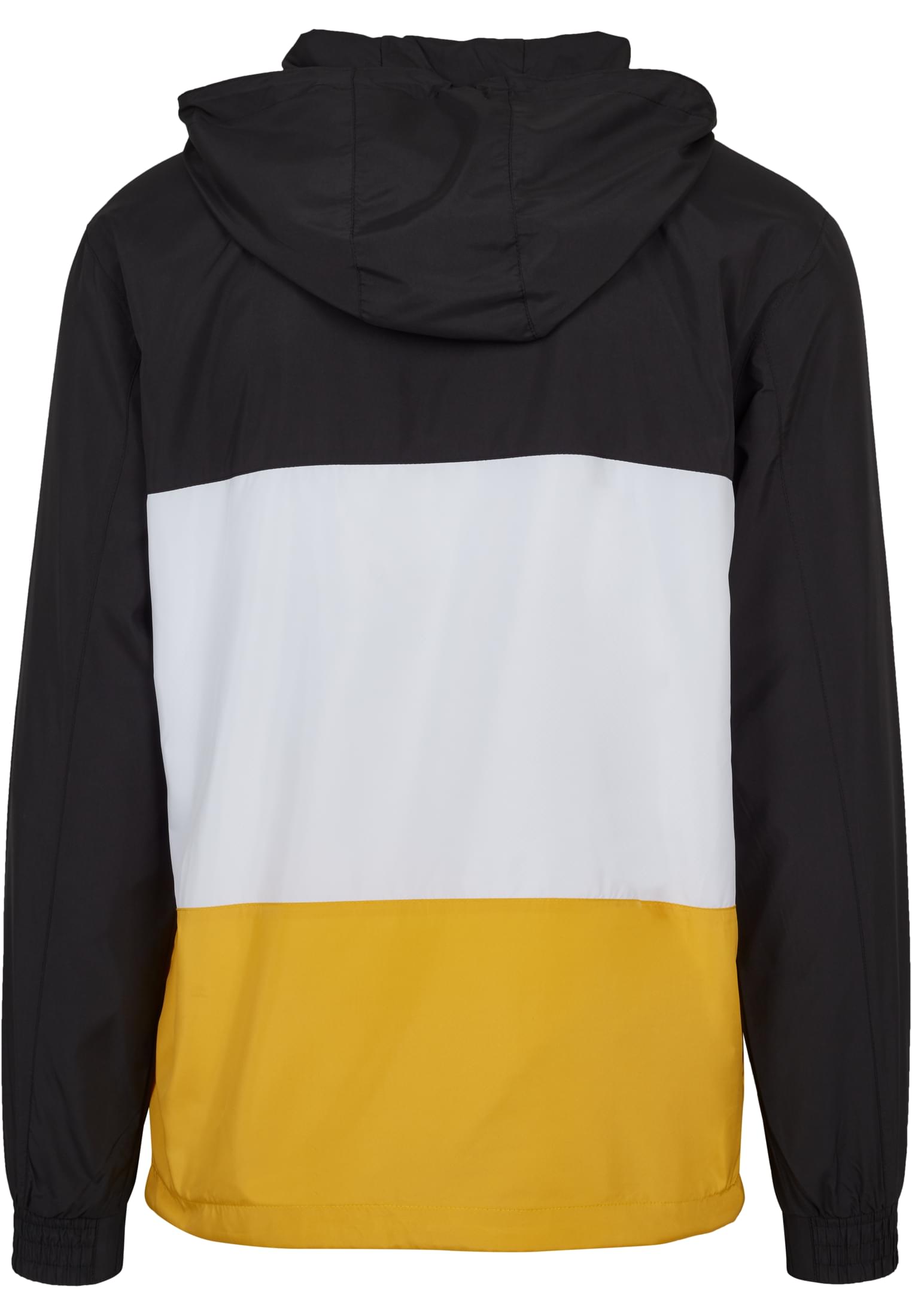 Color Block Pull Over Jacket | blk/chromeyellow/wht