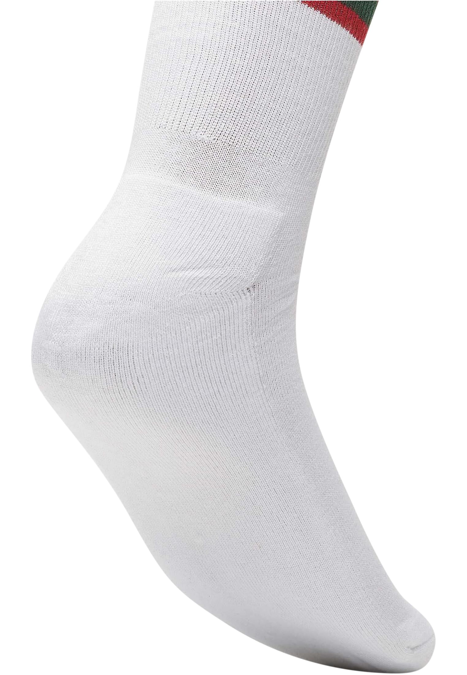 Stripy Sport Socks 2-Pack | white/firered/green