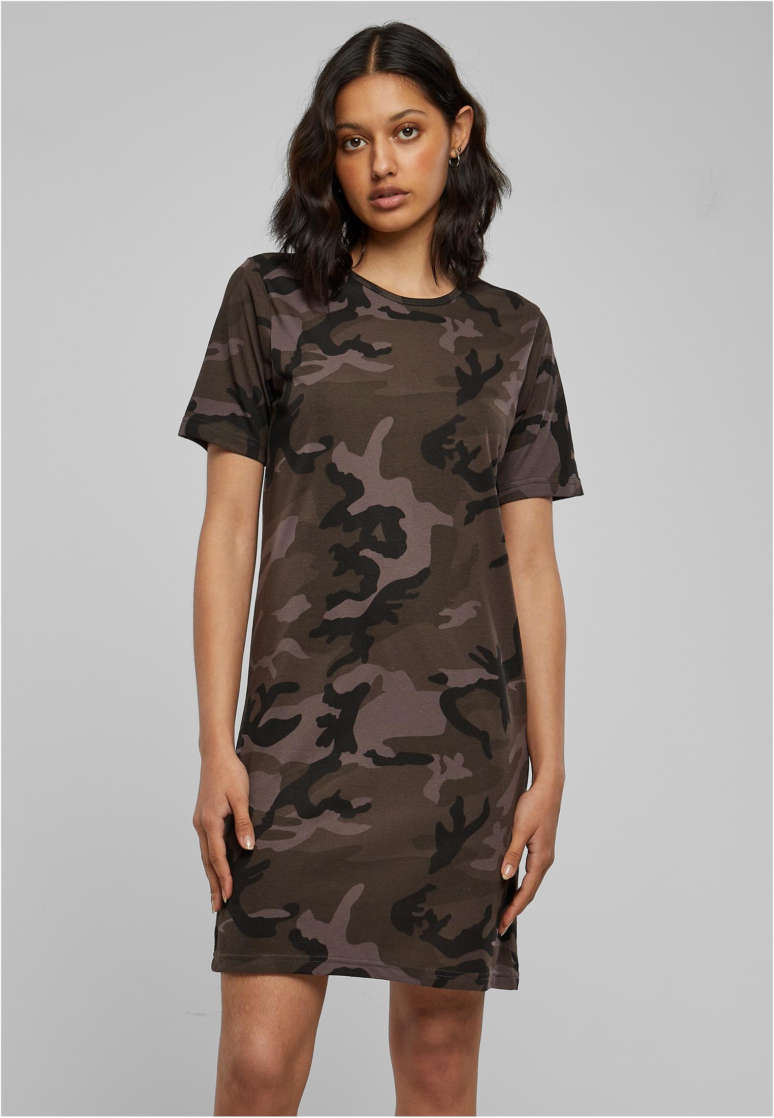 Ladies Camo Tee Dress | dark camo