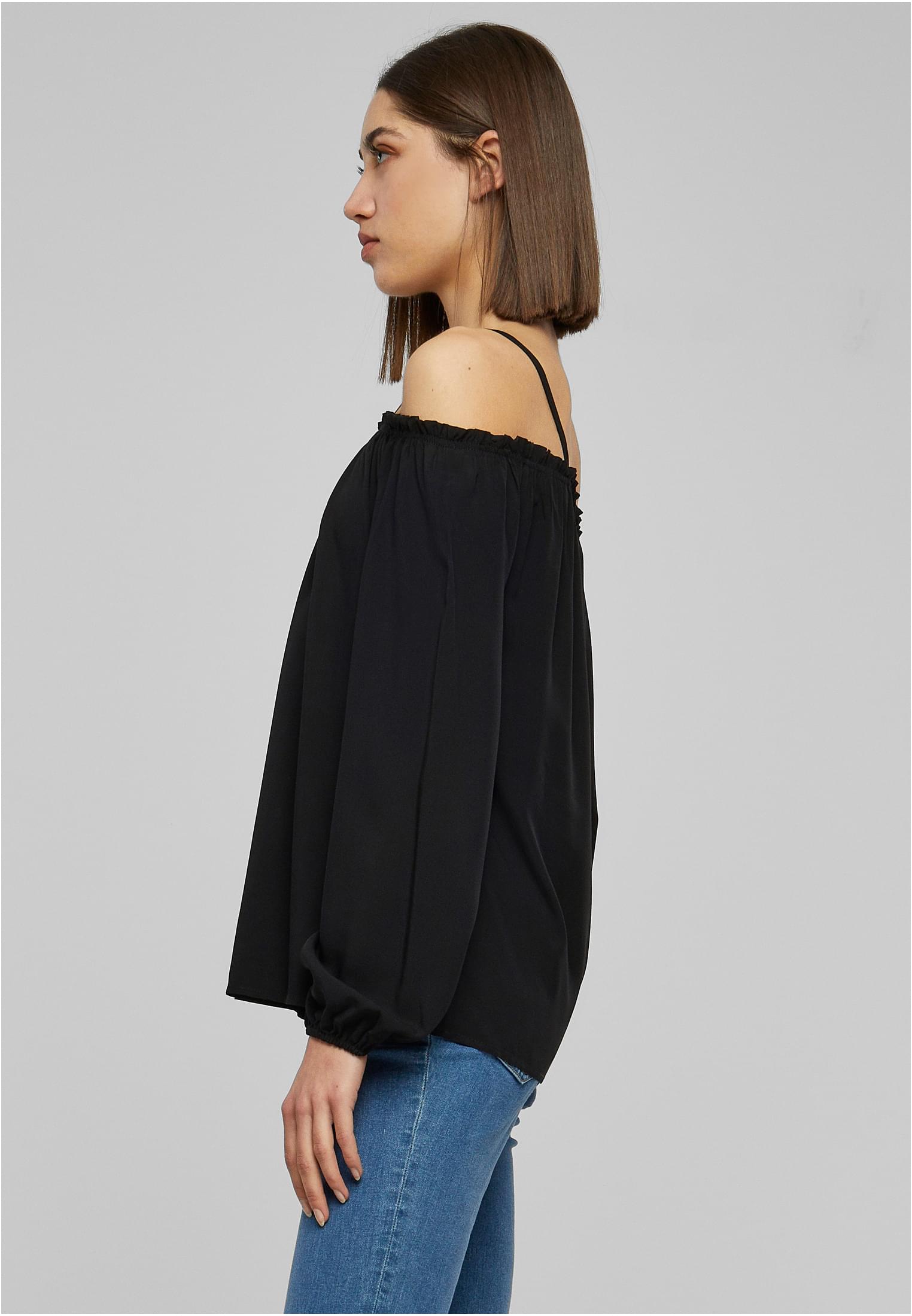 Ladies Cold Shoulder Longsleeve | black