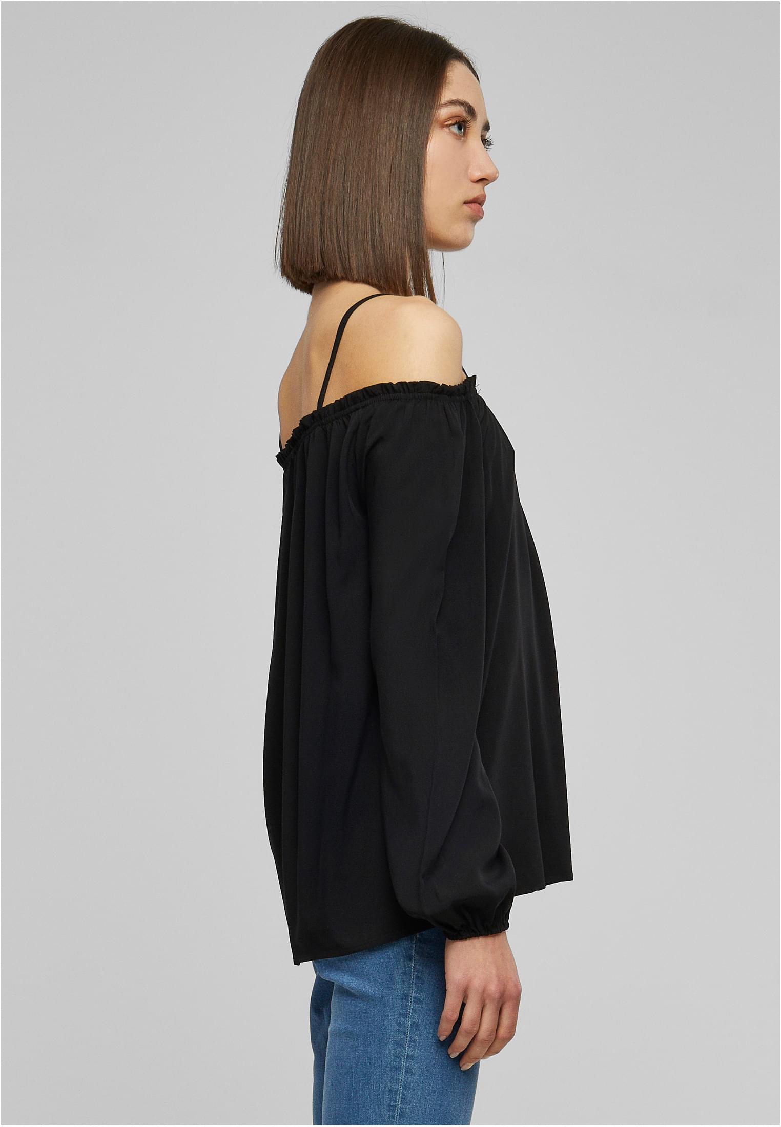 Ladies Cold Shoulder Longsleeve | black