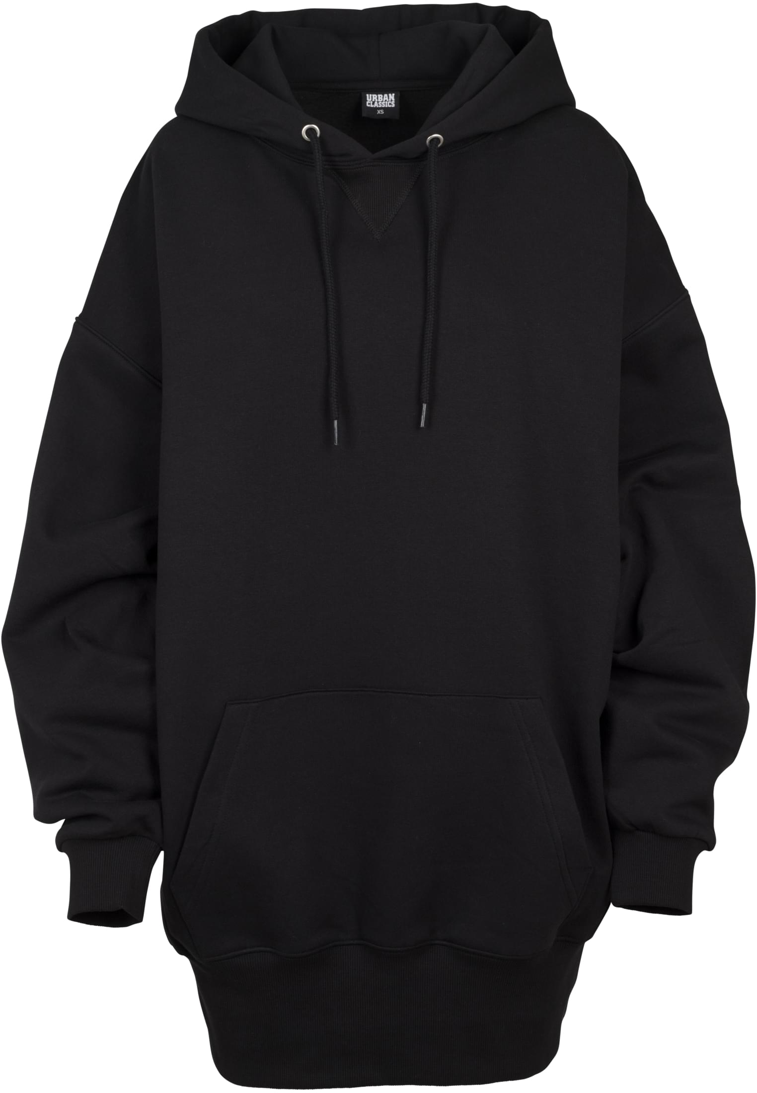 Ladies Long Oversize Hoody | black