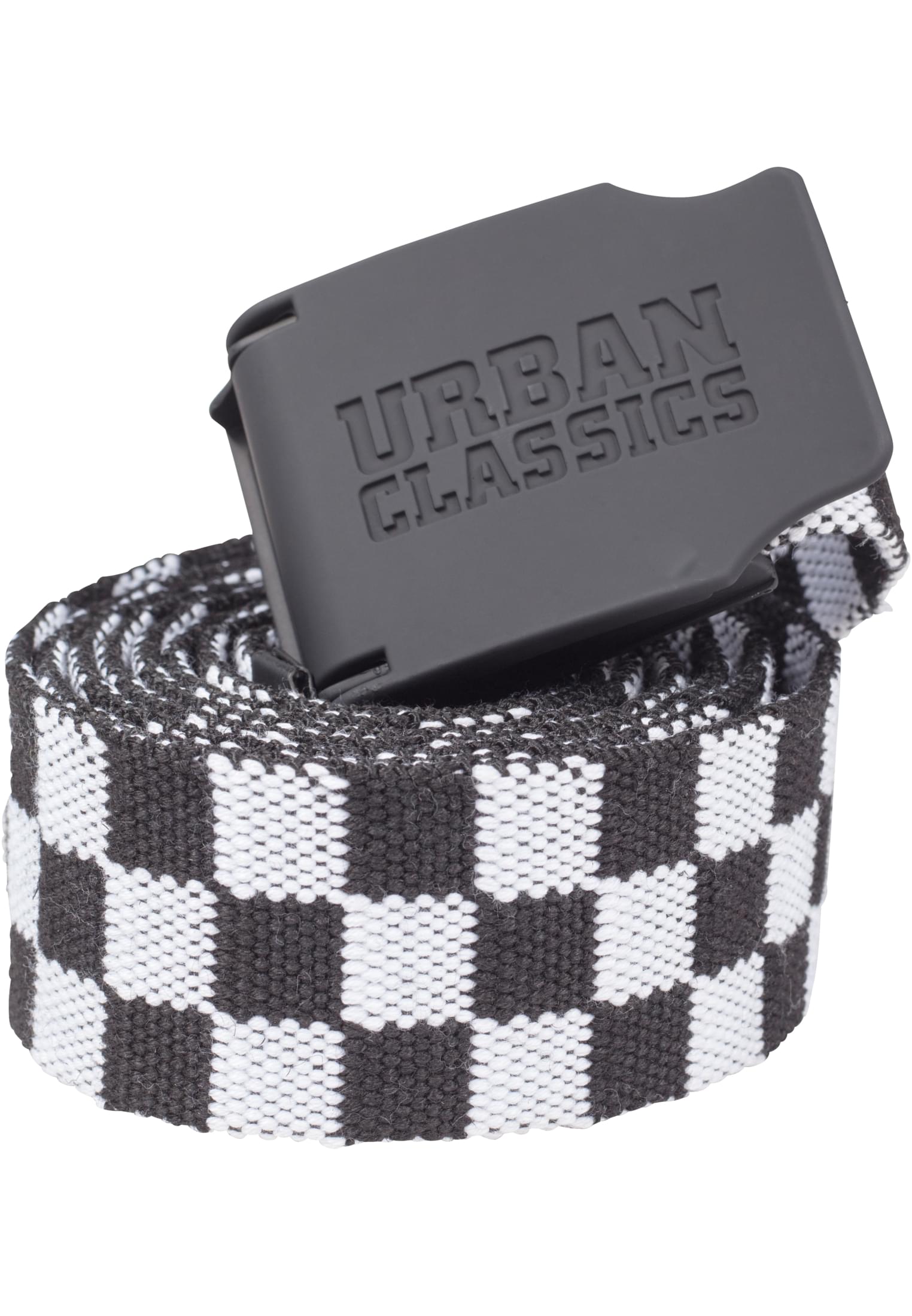 UC Canvas Belt Checkerboard 150cm | black/white