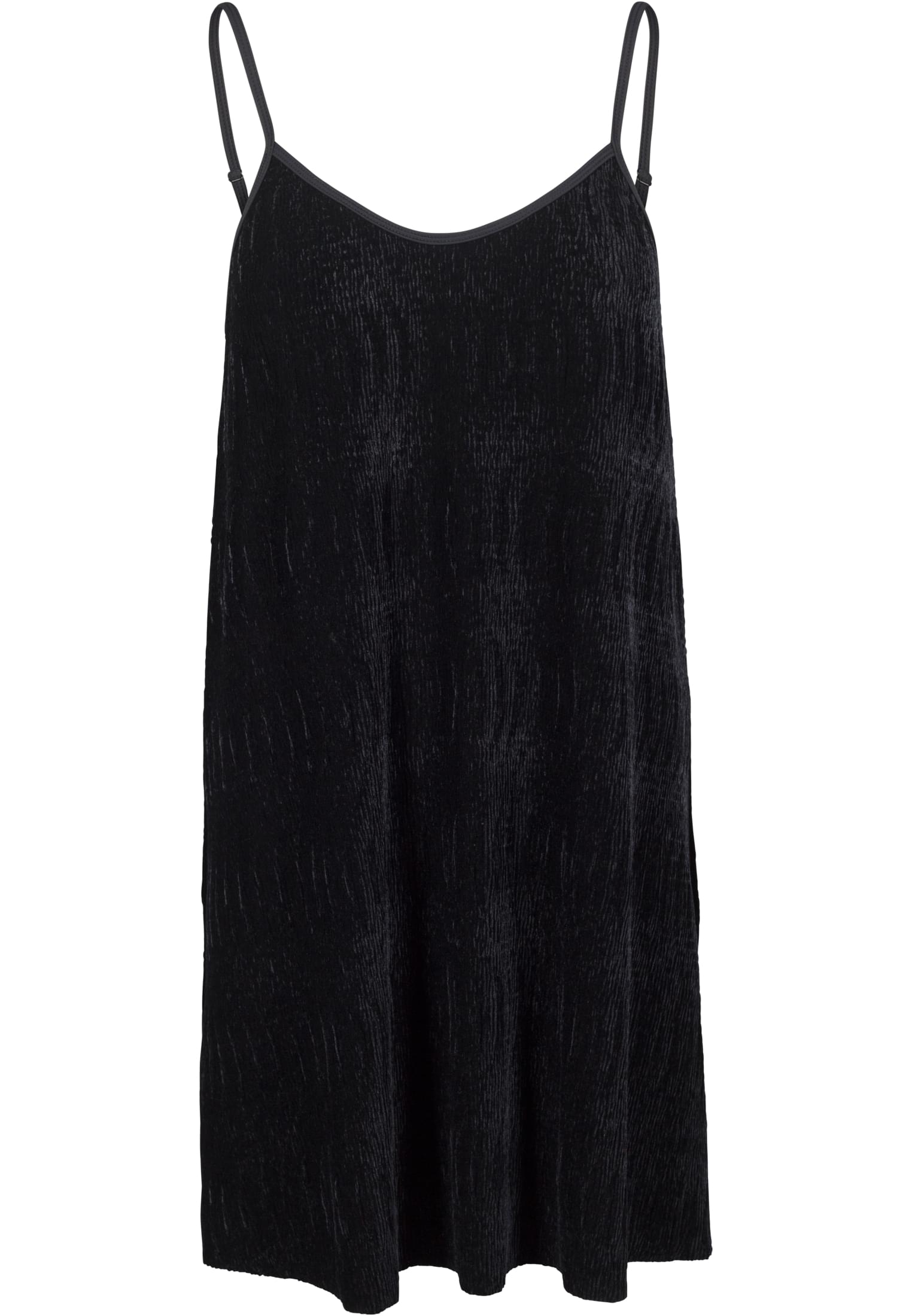 Ladies Velvet Slip Dress | black