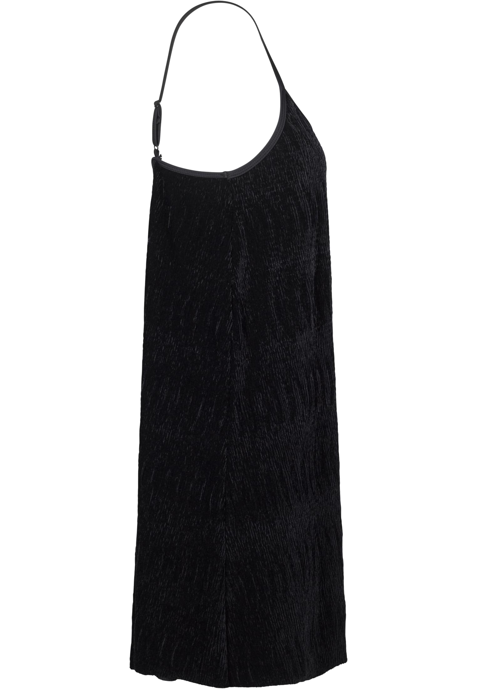 Ladies Velvet Slip Dress | black