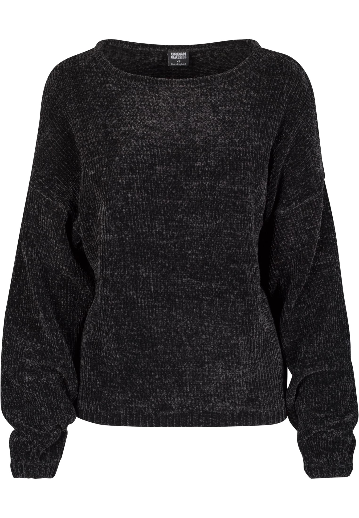 Ladies Oversize Chenille Sweater | black