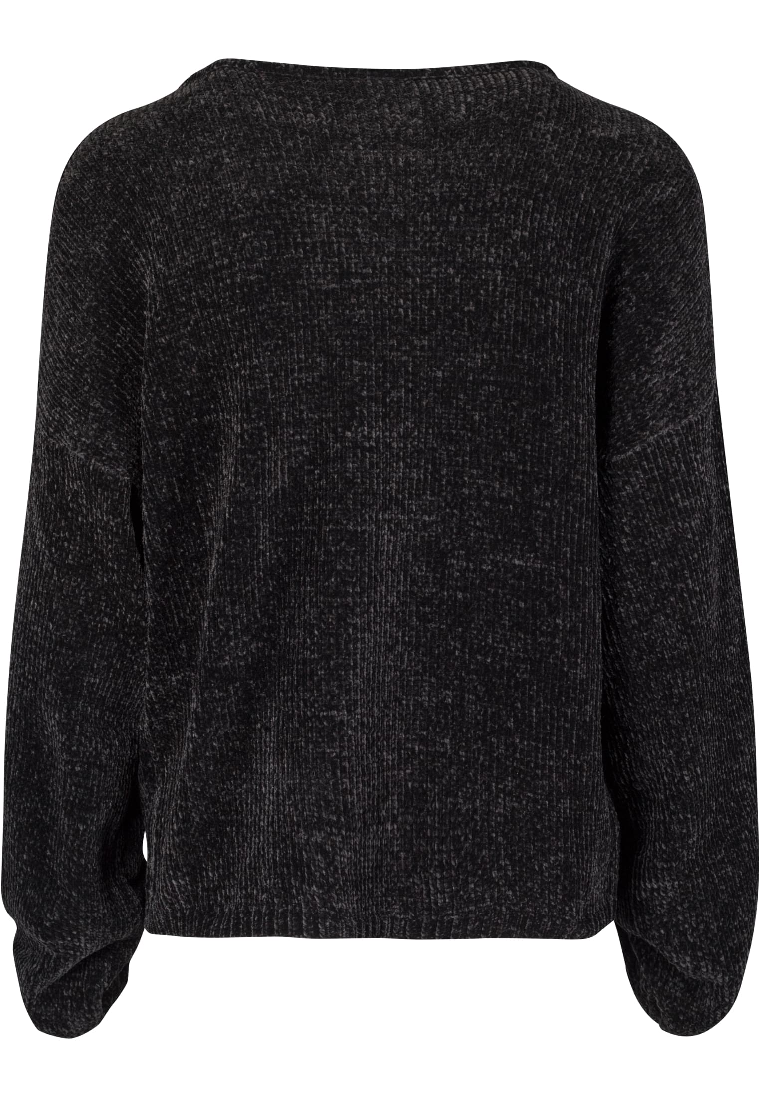 Ladies Oversize Chenille Sweater | black