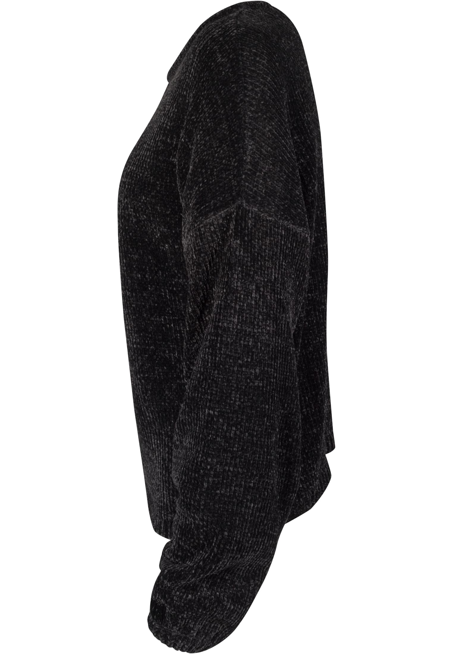 Ladies Oversize Chenille Sweater | black