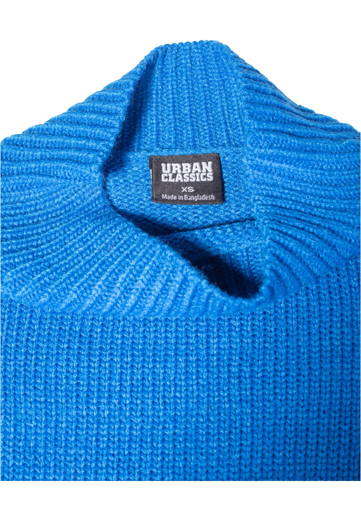 Ladies Oversize Turtleneck Sweater | brightblue