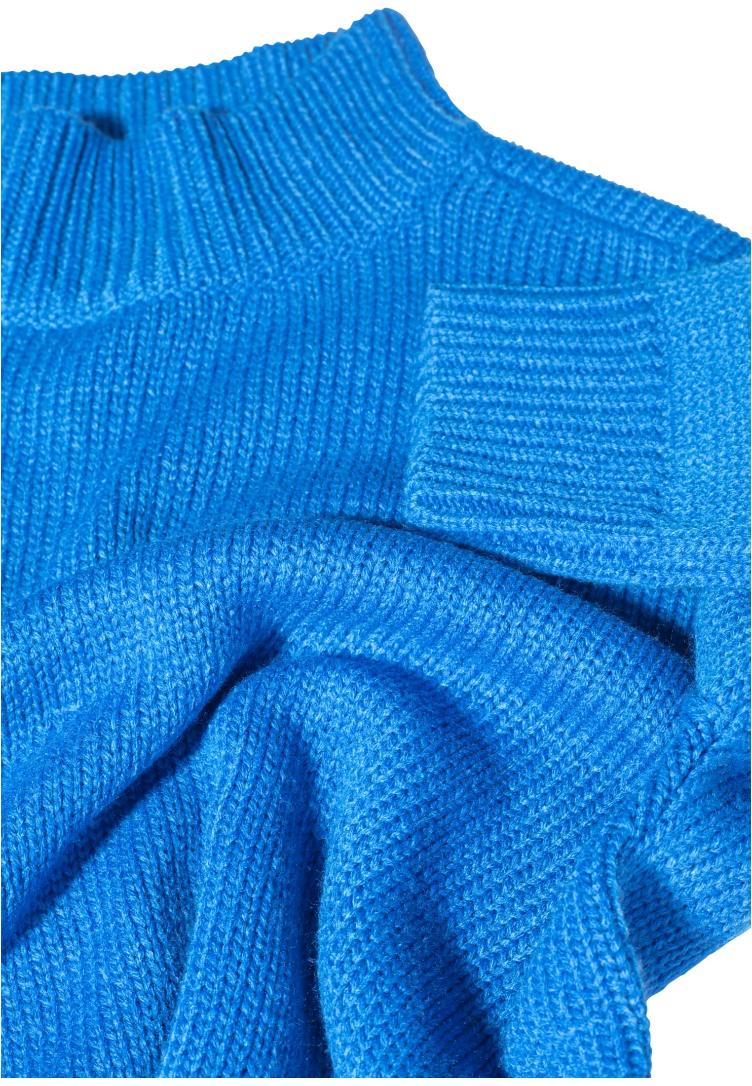 Ladies Oversize Turtleneck Sweater | brightblue