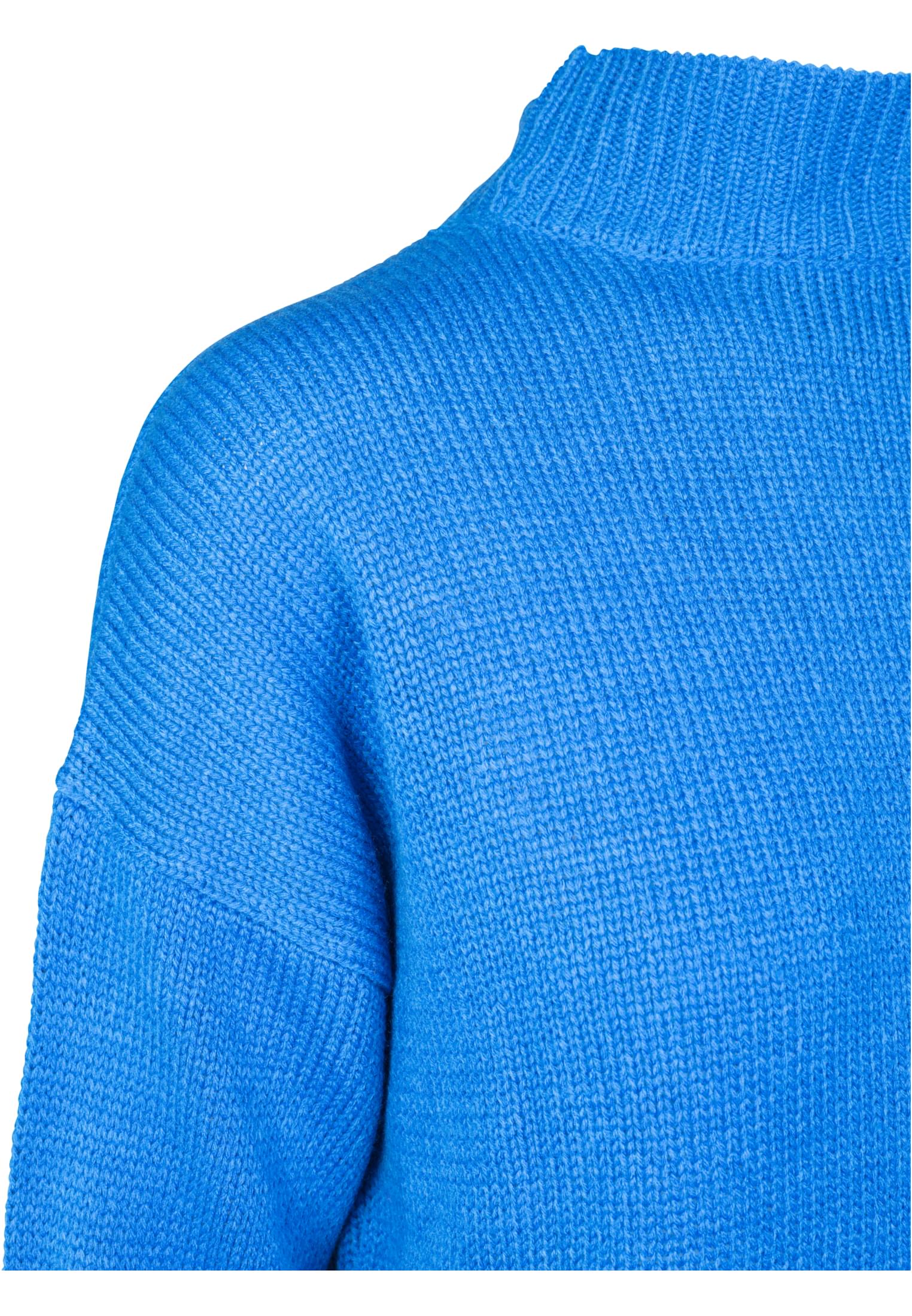 Ladies Oversize Turtleneck Sweater | brightblue