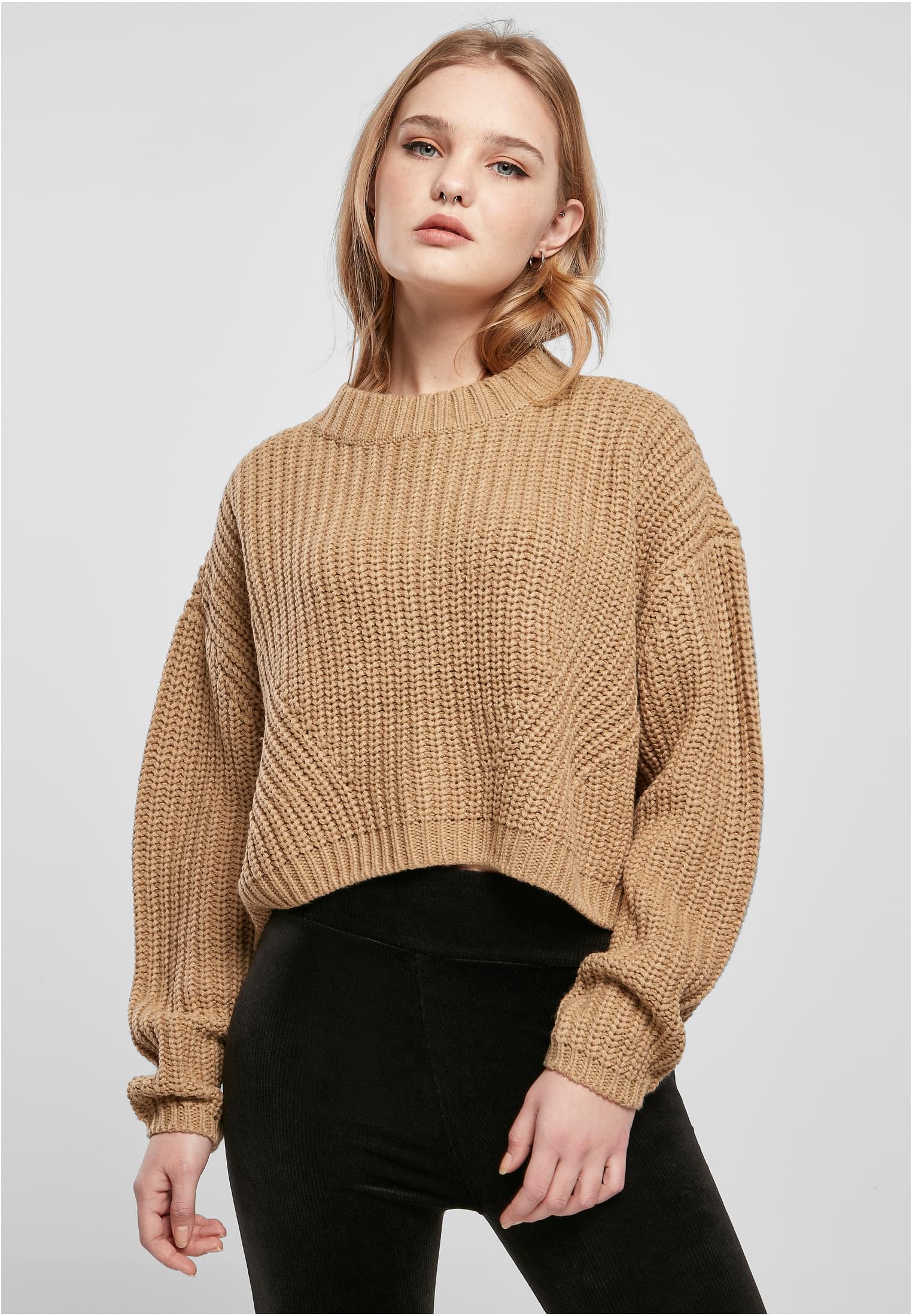 Ladies Wide Oversize Sweater | unionbeige