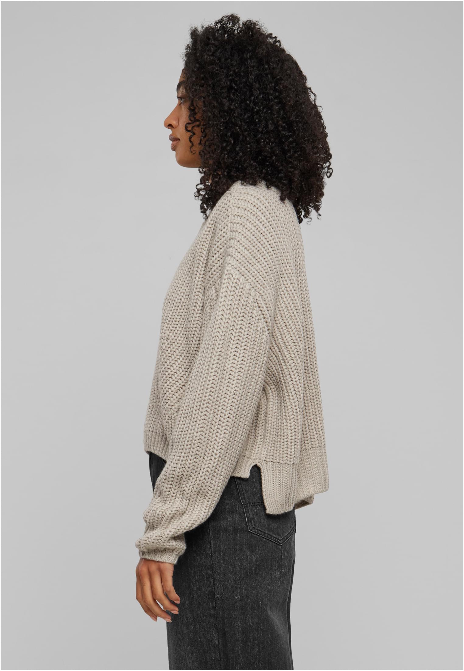 Ladies Wide Oversize Sweater | warmgrey