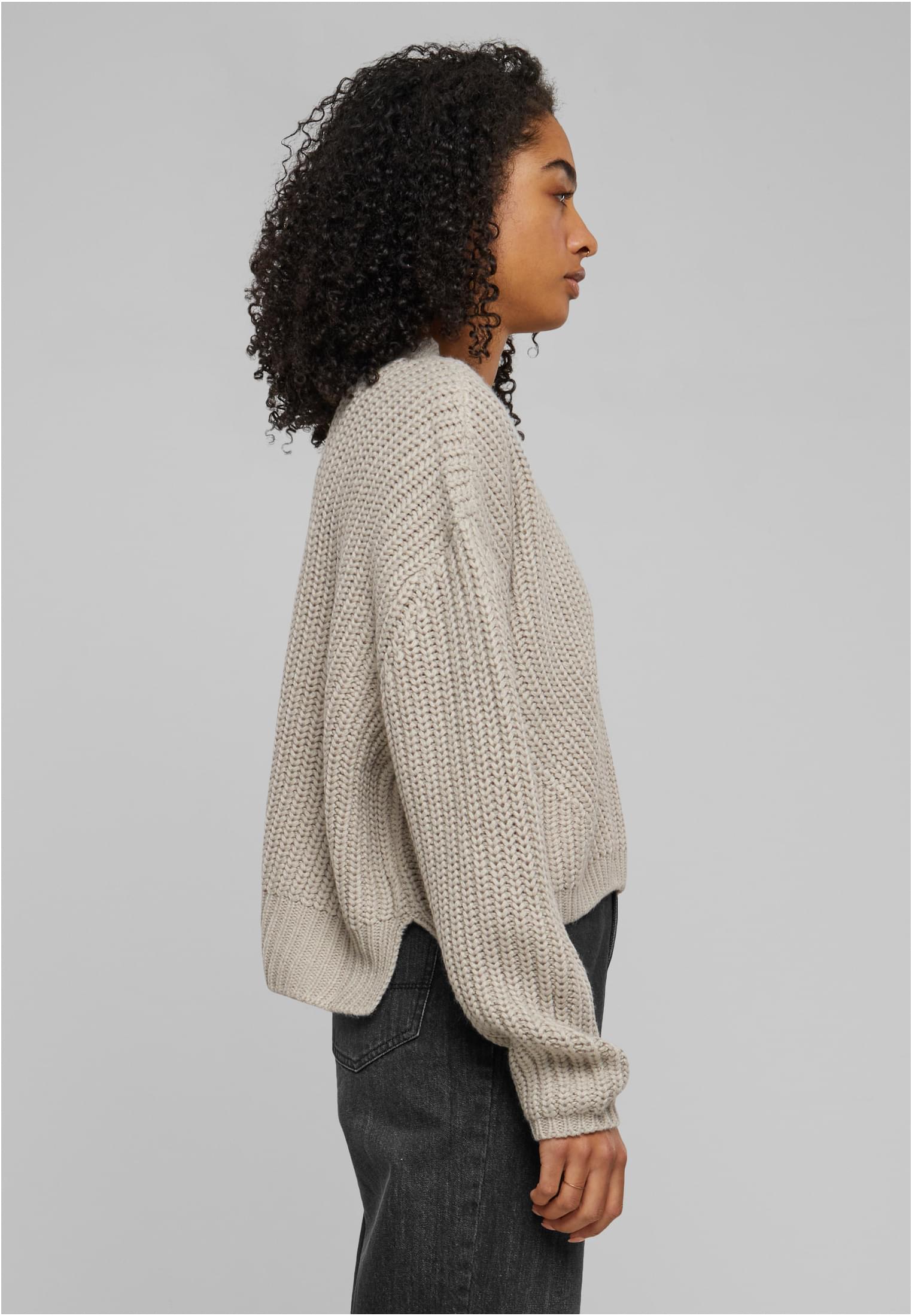 Ladies Wide Oversize Sweater | warmgrey