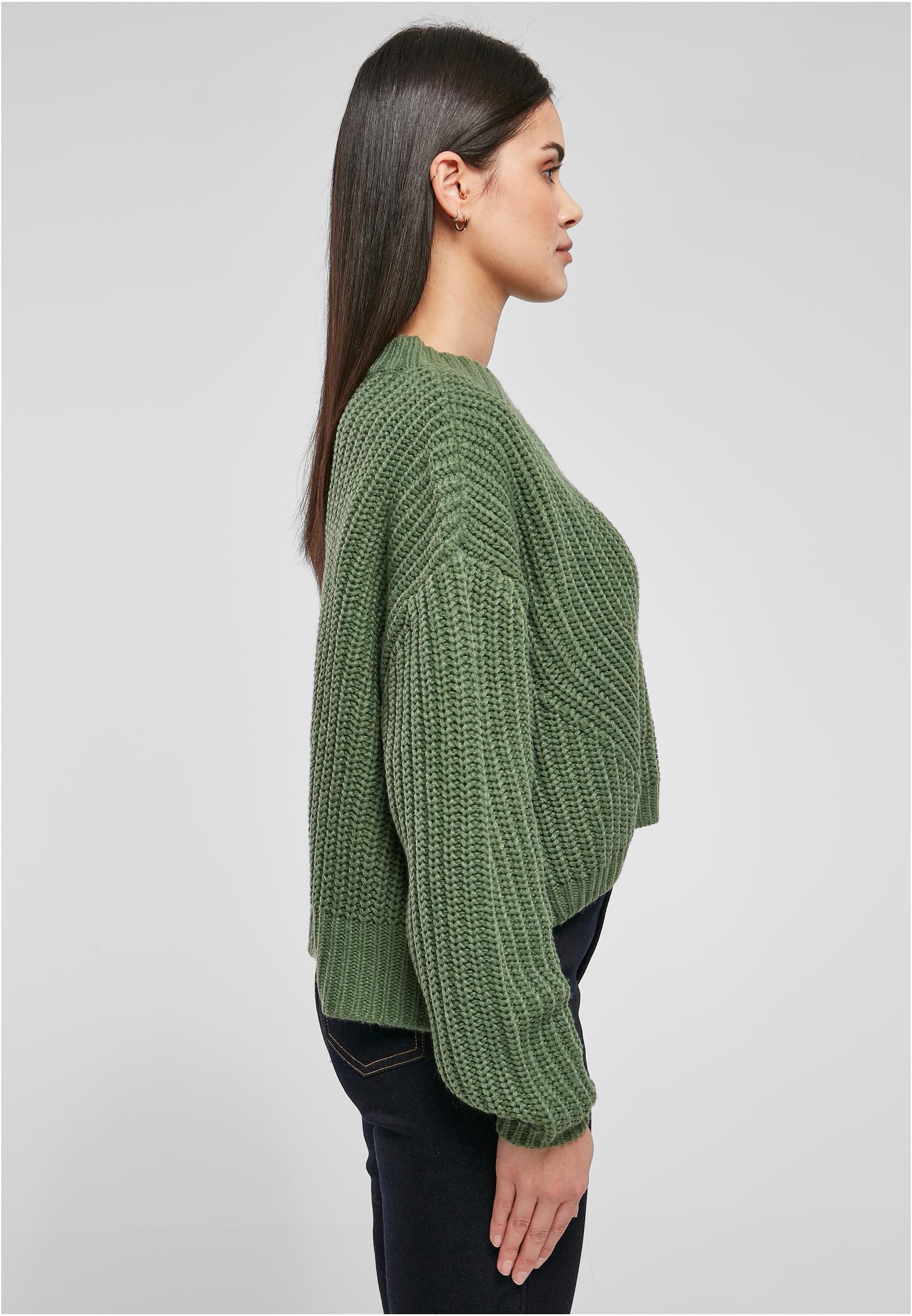 Ladies Wide Oversize Sweater | salvia