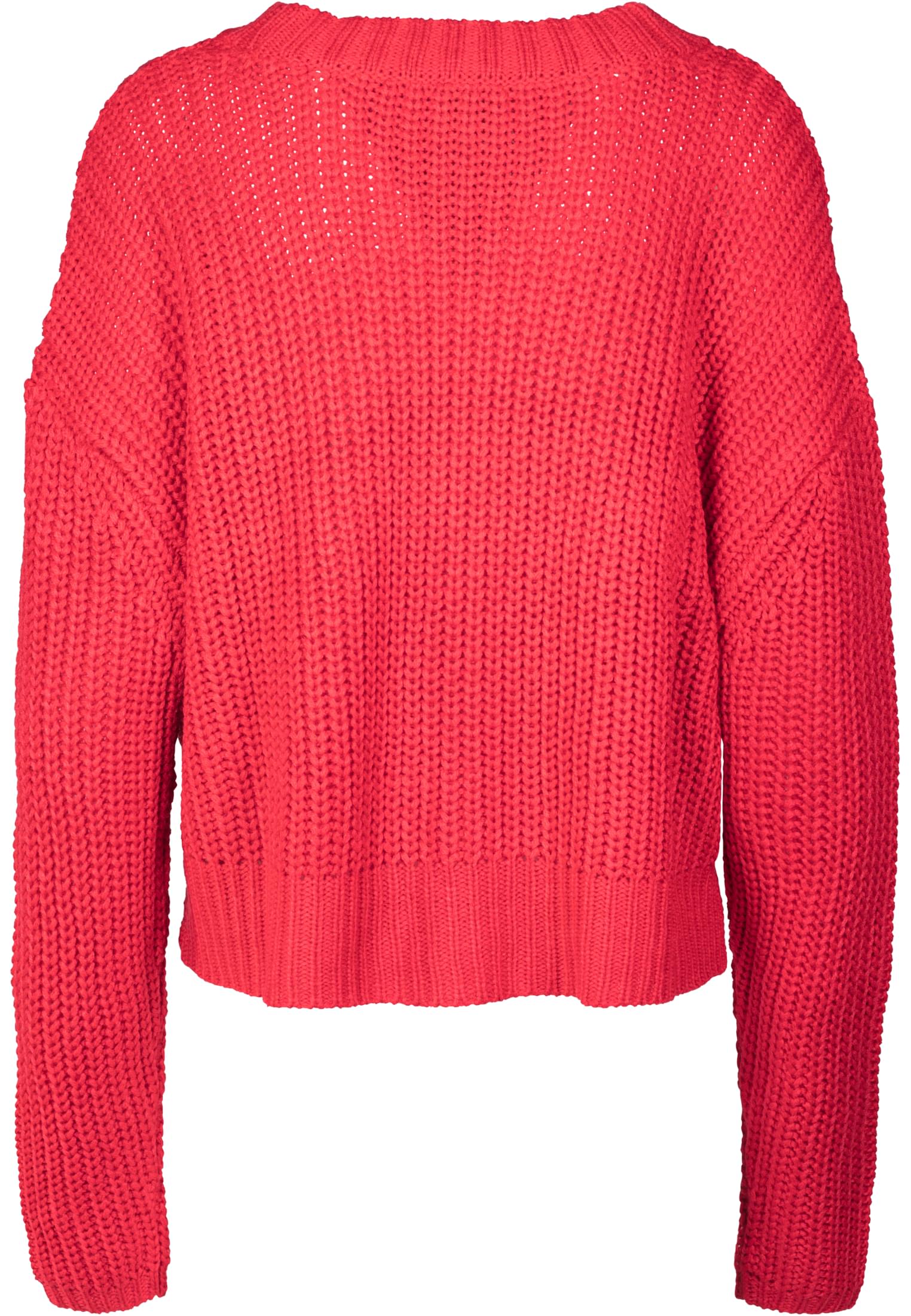 Ladies Wide Oversize Sweater | fire red