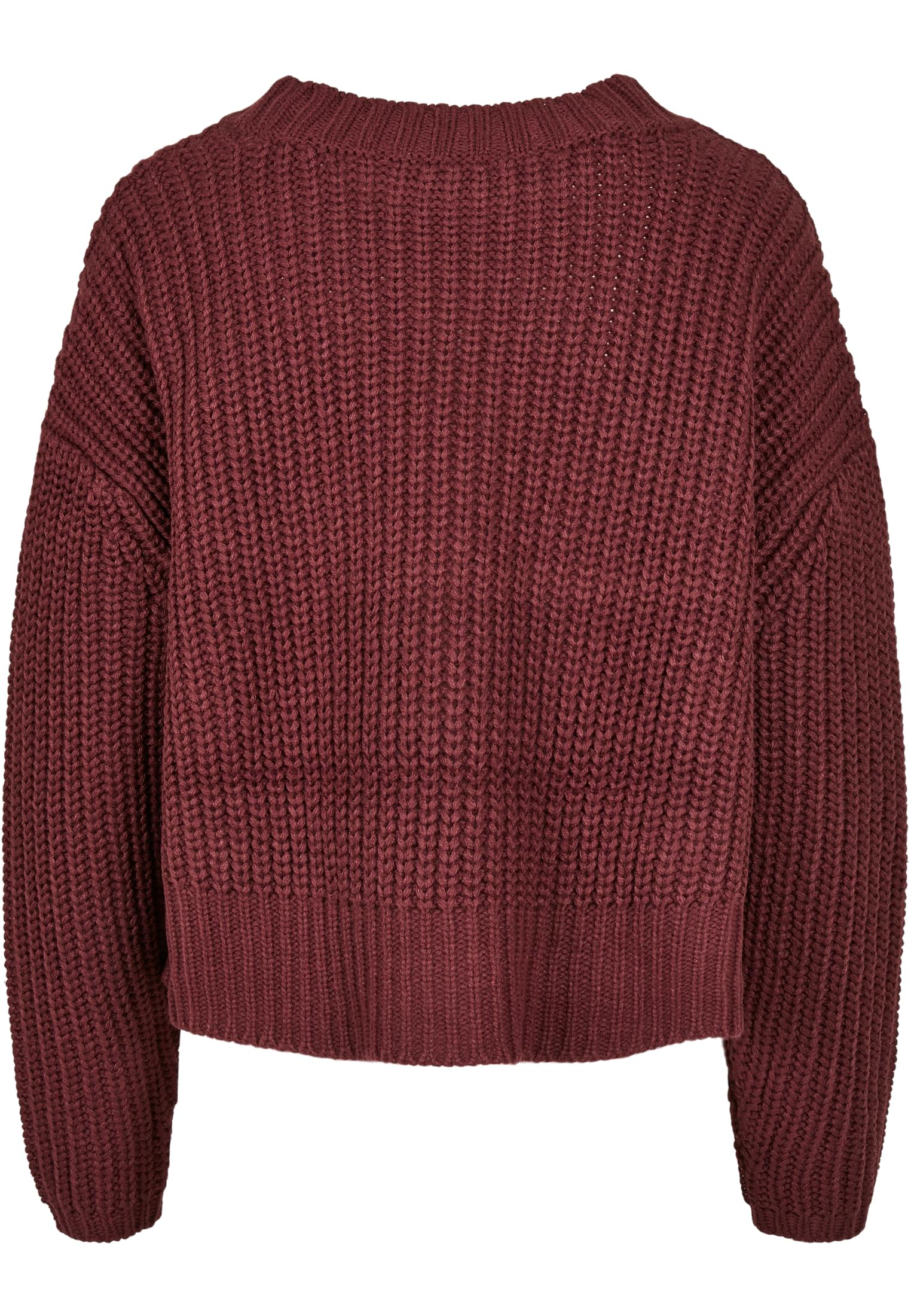 Ladies Wide Oversize Sweater | cherry