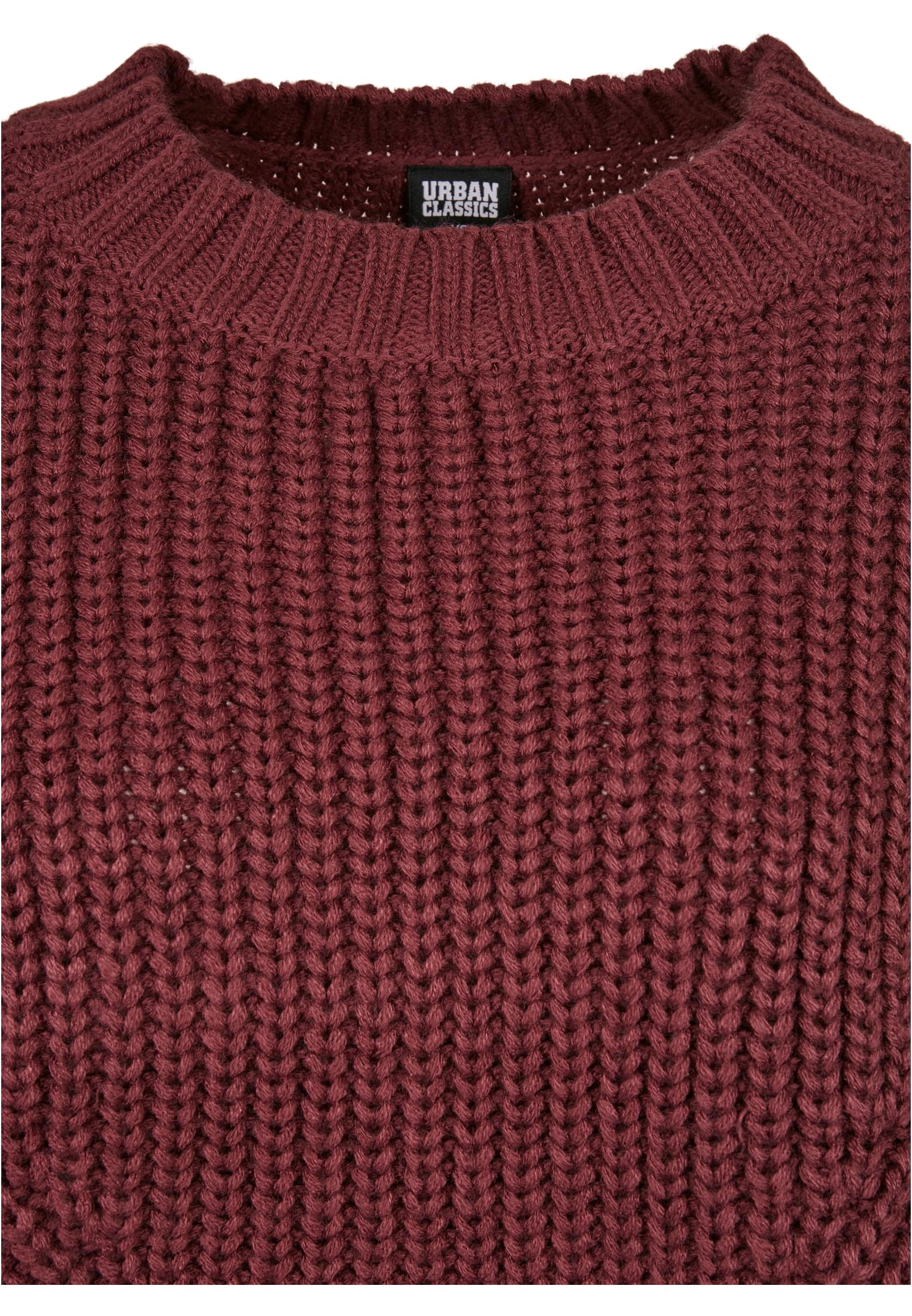 Ladies Wide Oversize Sweater | cherry