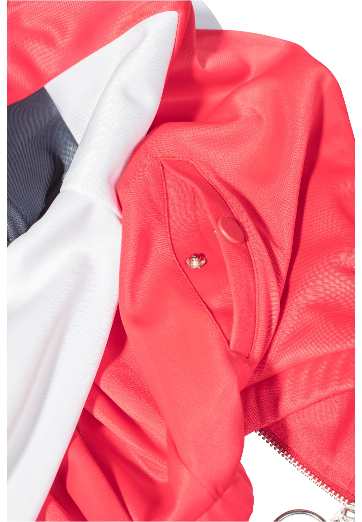 Ladies 3-Tone Track Jacket | firered/navy/white