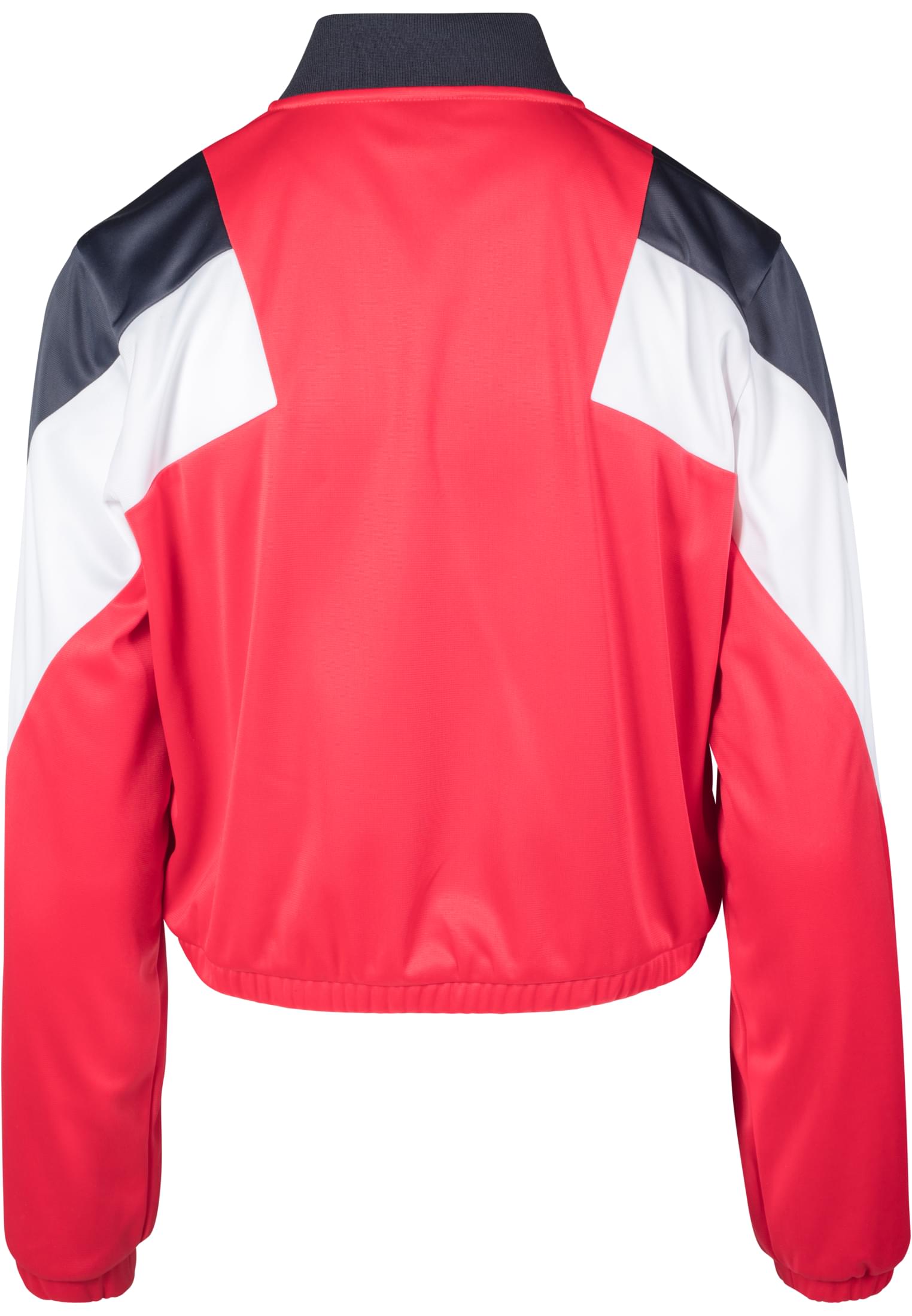 Ladies 3-Tone Track Jacket | firered/navy/white