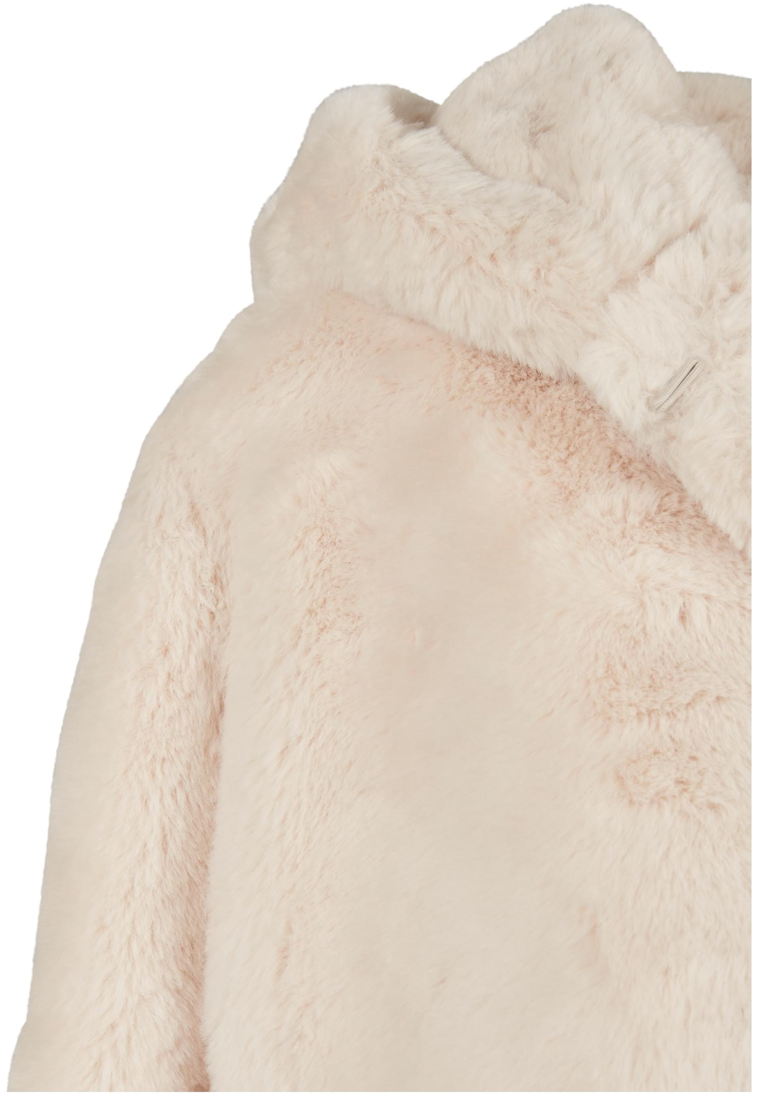 Ladies Hooded Teddy Coat | offwhite