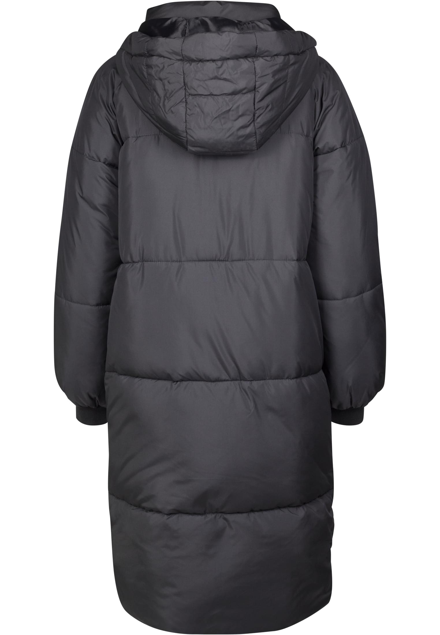 Ladies Oversize Faux Fur Puffer Coat | blk/blk