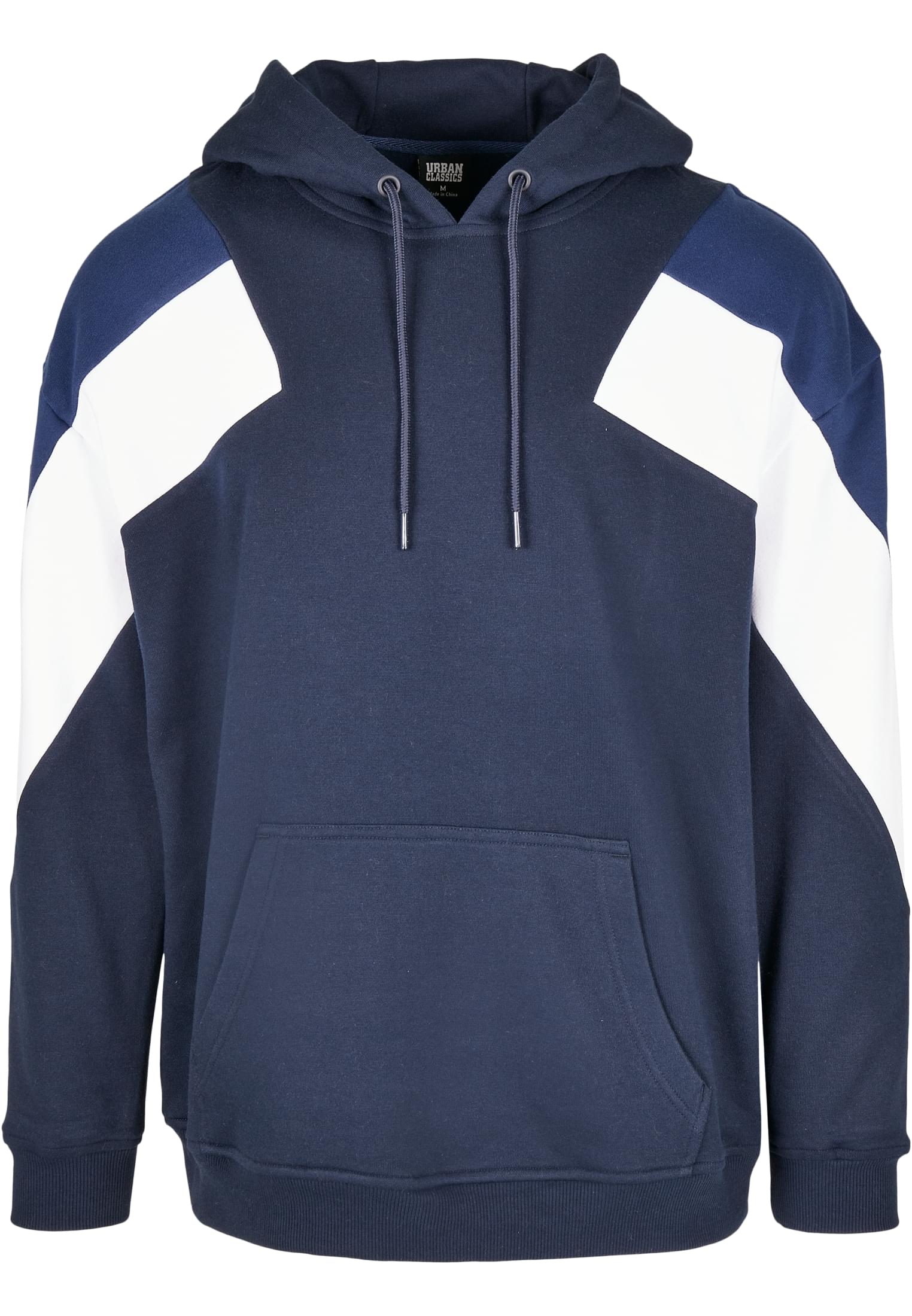 Oversize 3-Tone Hoody | midnightnavy/white/darkblue