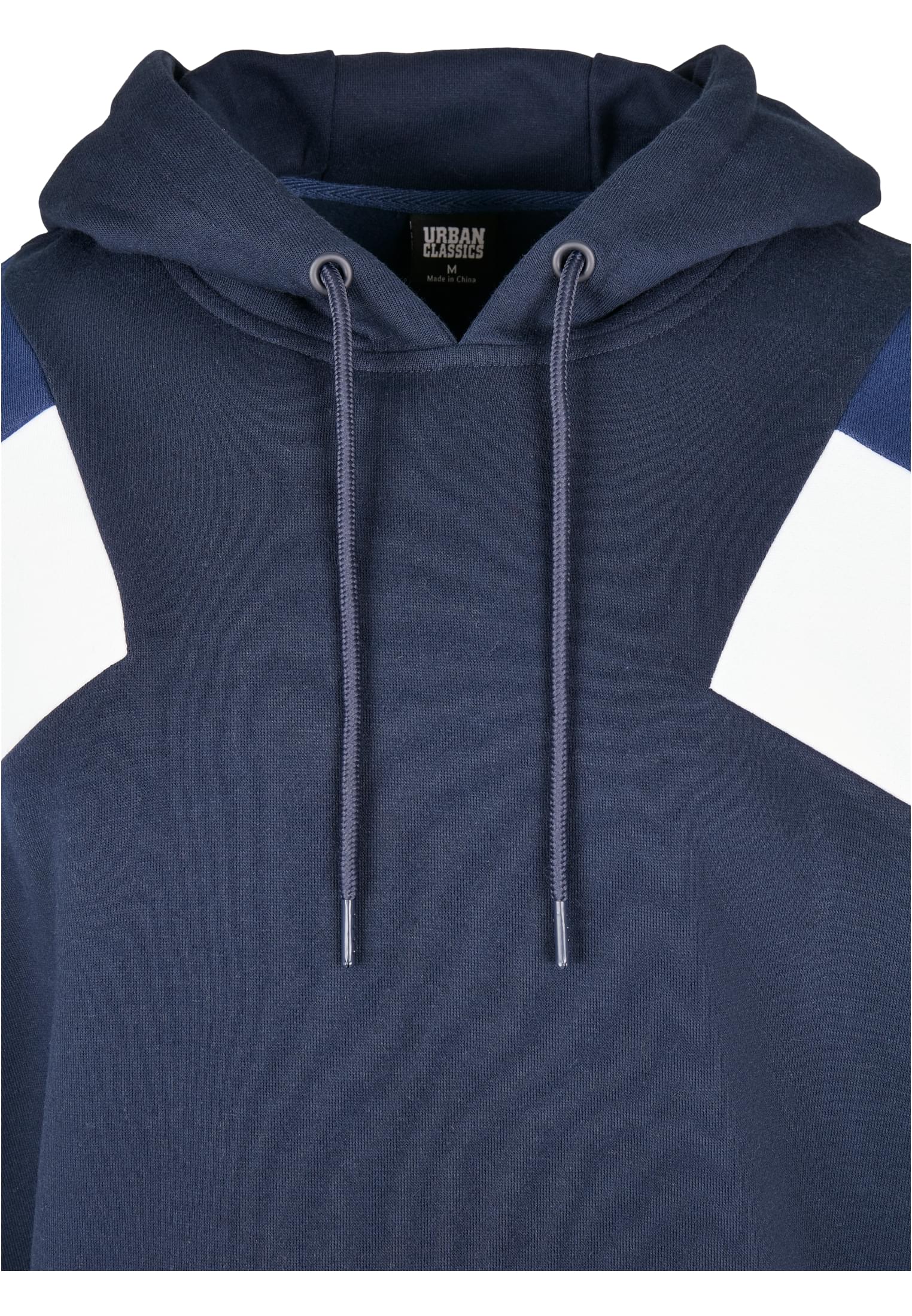 Oversize 3-Tone Hoody | midnightnavy/white/darkblue