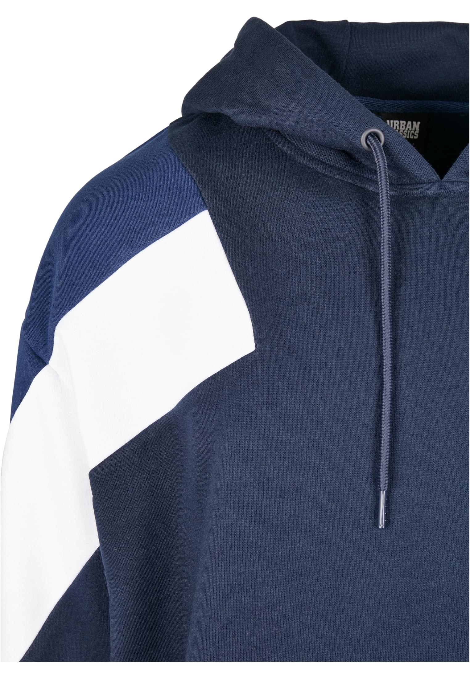 Oversize 3-Tone Hoody | midnightnavy/white/darkblue