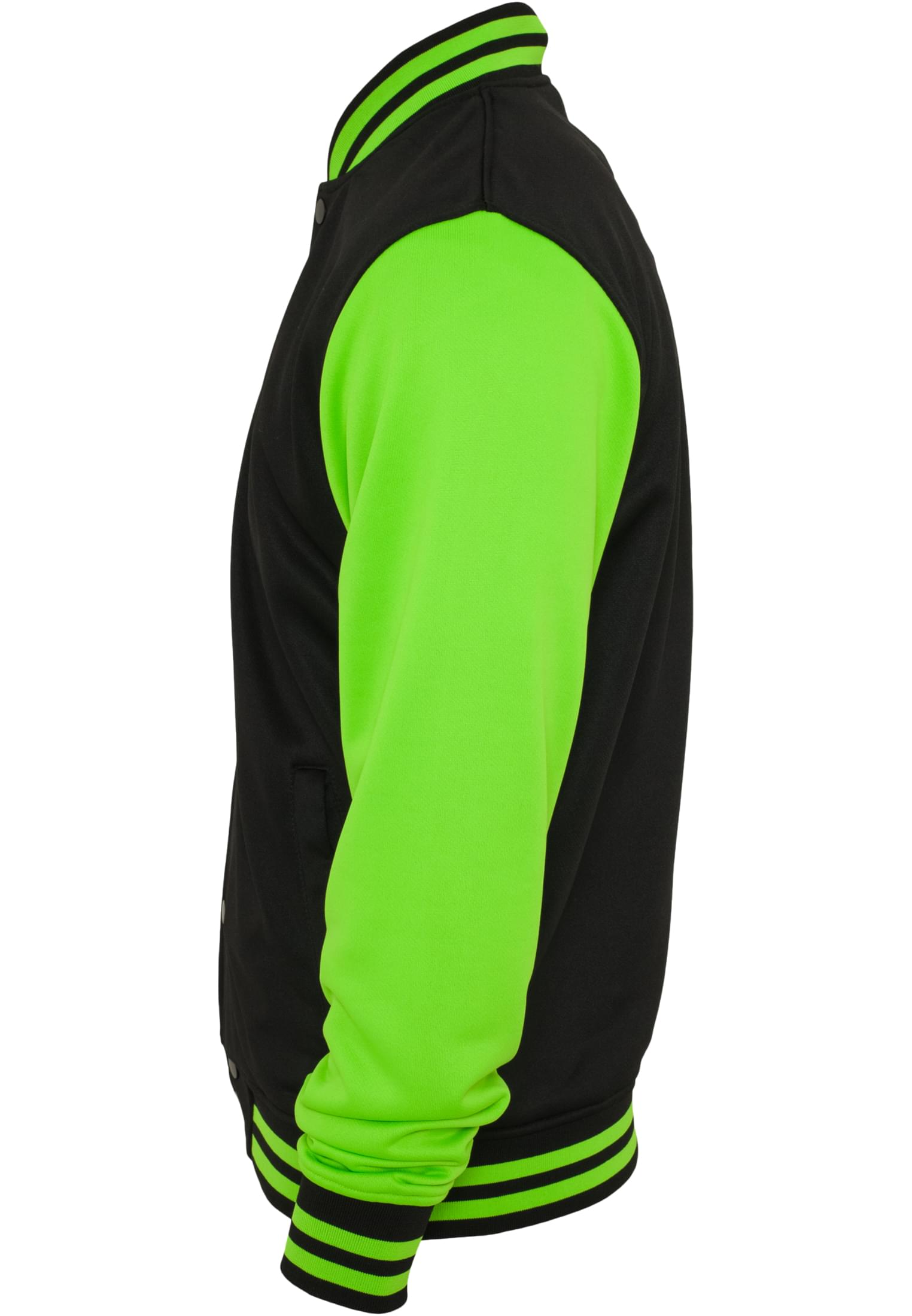 Neon College Jacket | blk/grn